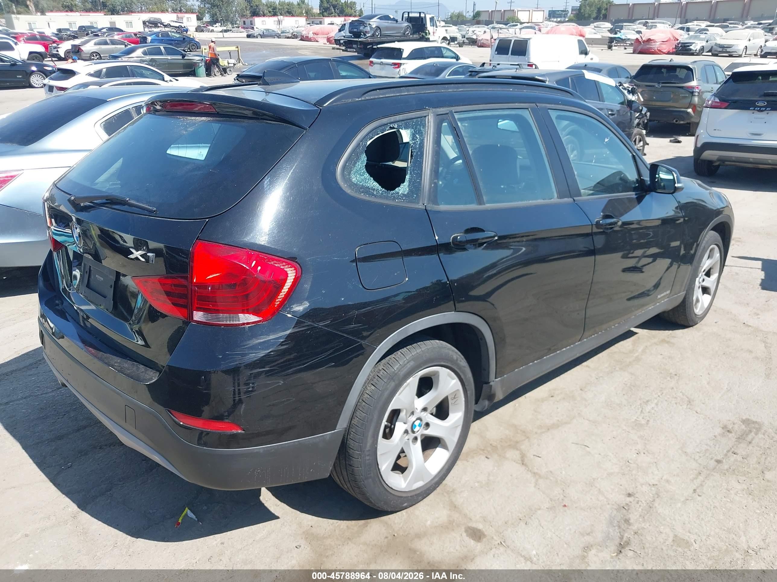 2015 Bmw X1 Sdrive28i Black vin: WBAVM1C5XFV498241