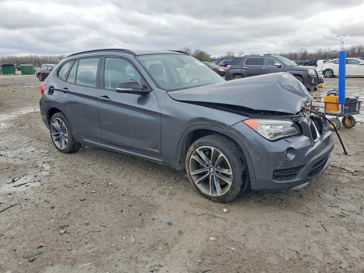 2015 Bmw X1 Xdrive35i Gray vin: WBAVM5C50FVV94872
