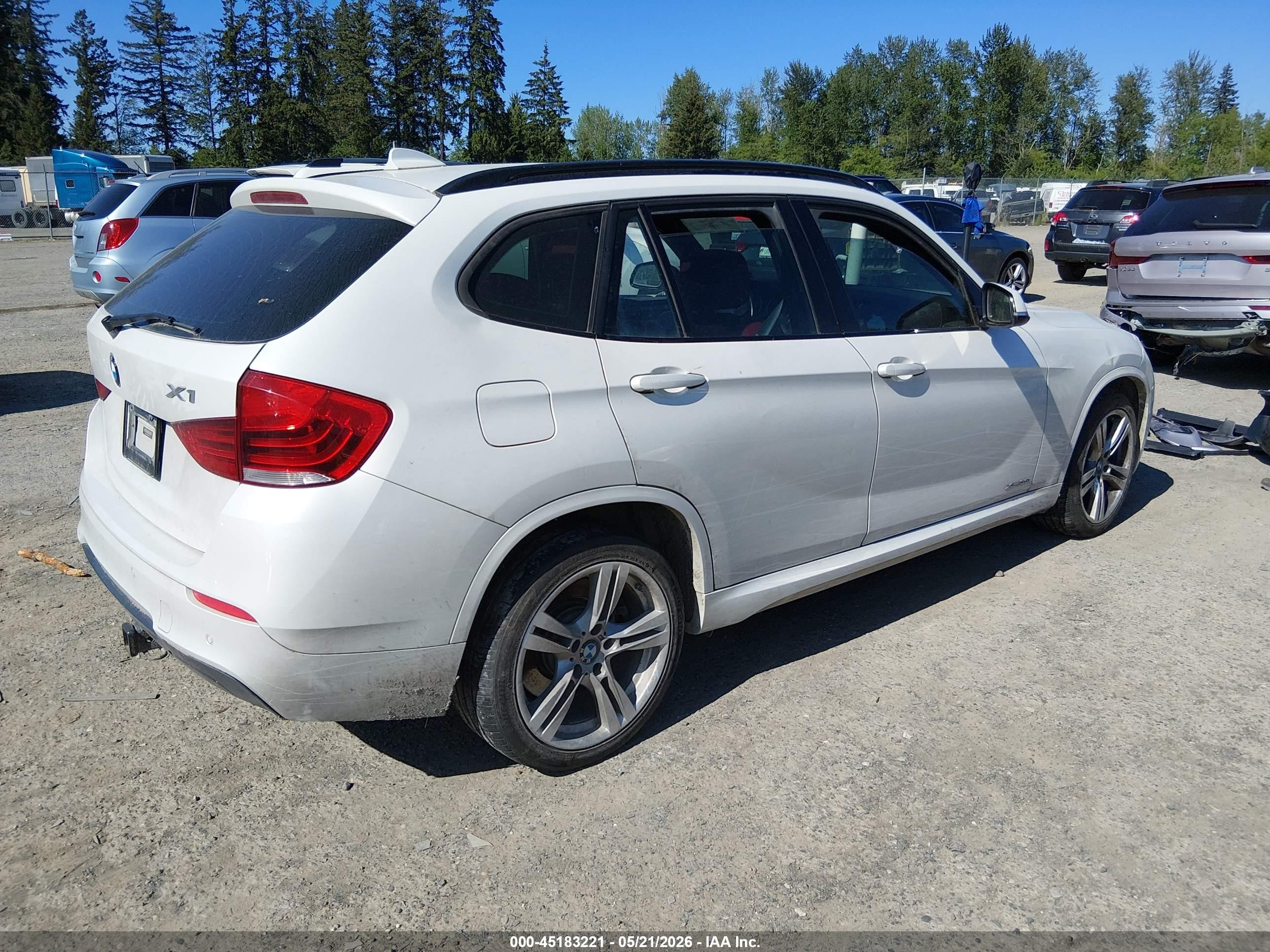2013 Bmw X1 Xdrive35i White vin: WBAVM5C52DVV89671
