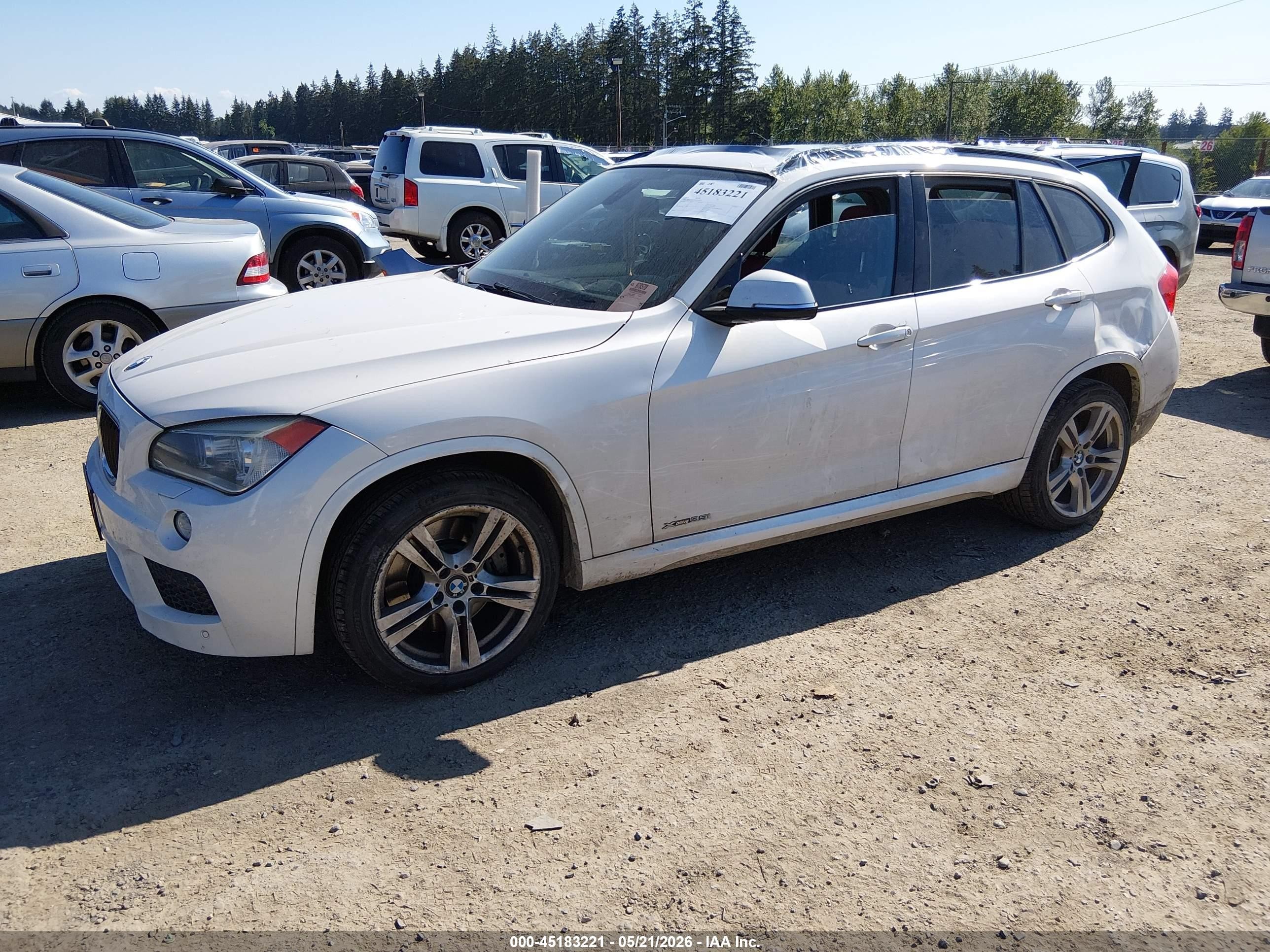 2013 Bmw X1 Xdrive35i White vin: WBAVM5C52DVV89671