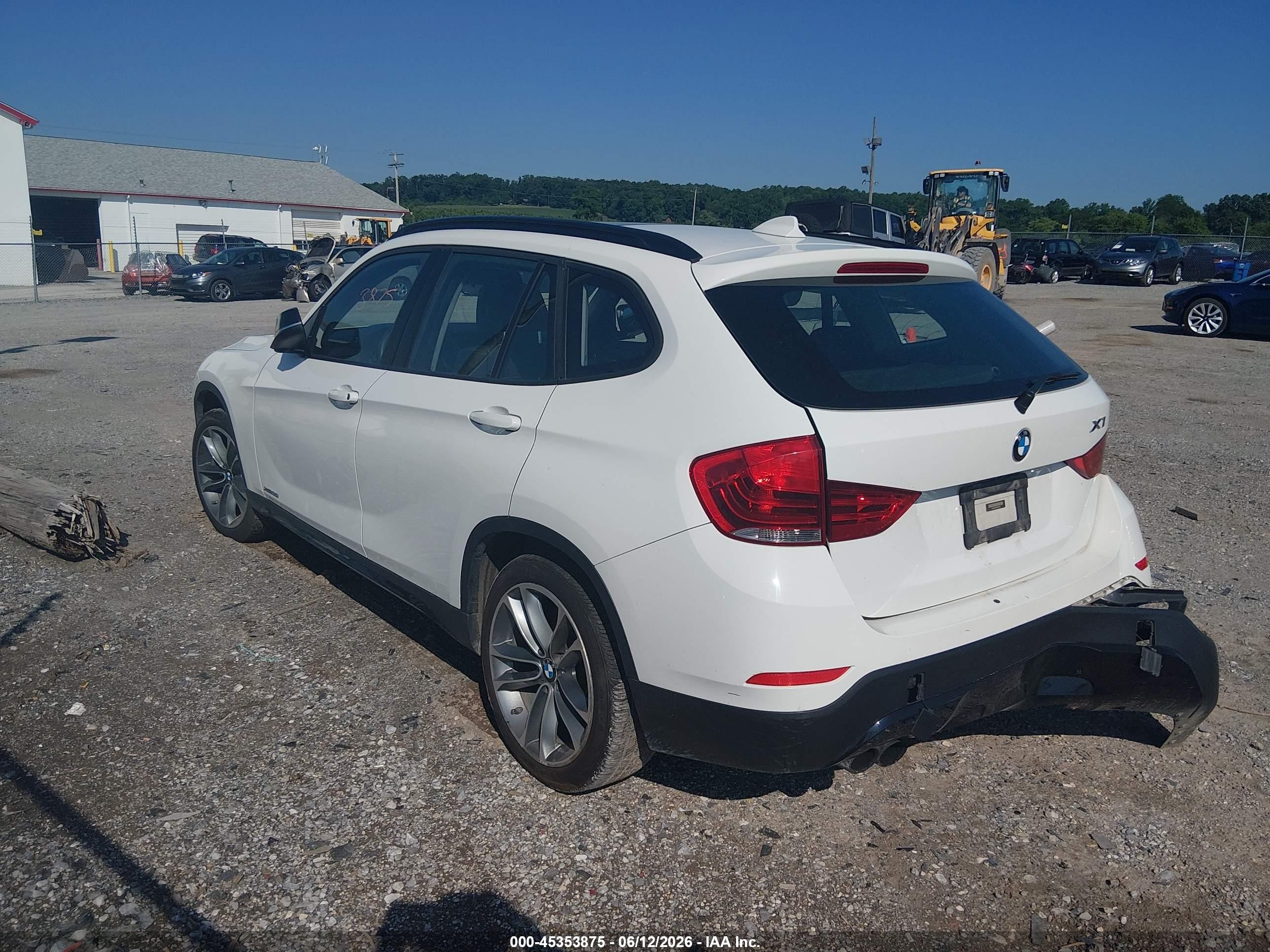 2014 Bmw X1 Xdrive35i White vin: WBAVM5C52EVV92734