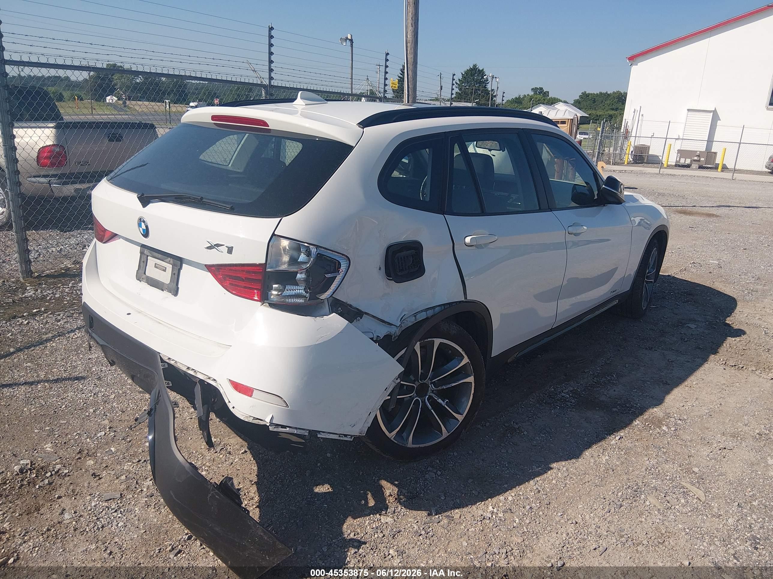 2014 Bmw X1 Xdrive35i White vin: WBAVM5C52EVV92734