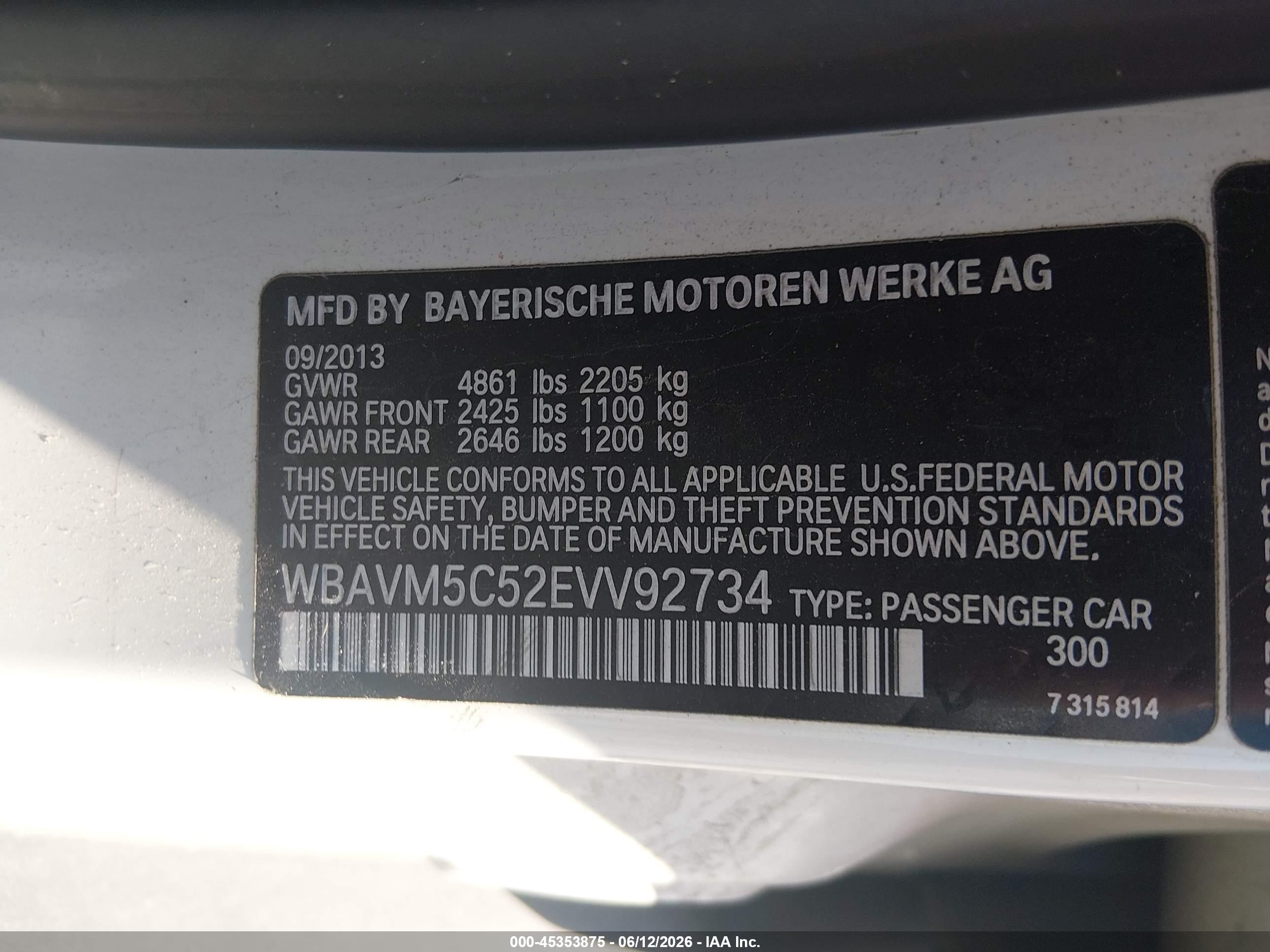 2014 Bmw X1 Xdrive35i White vin: WBAVM5C52EVV92734