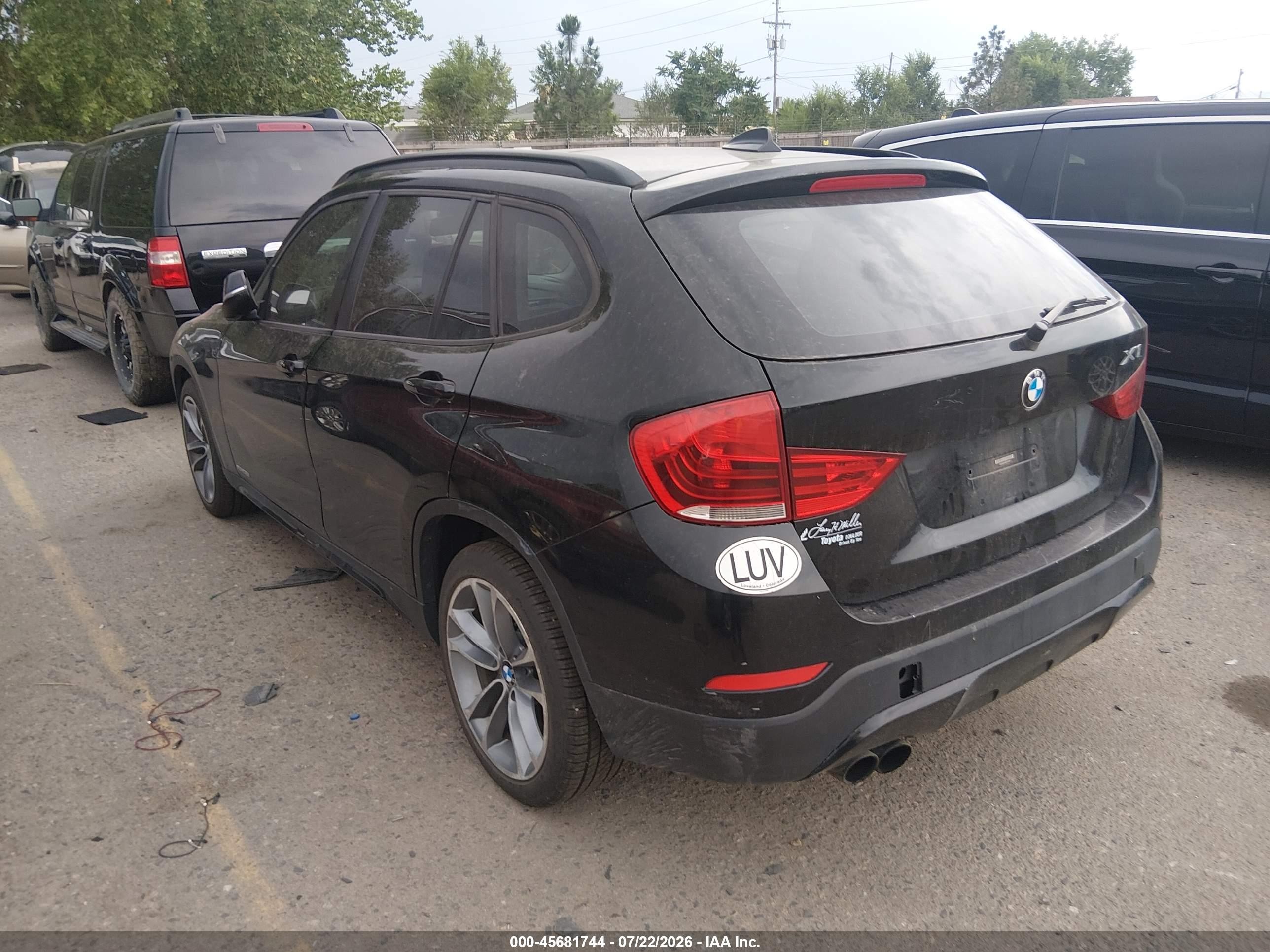 2013 Bmw X1 Xdrive35i Black vin: WBAVM5C53DVV90120