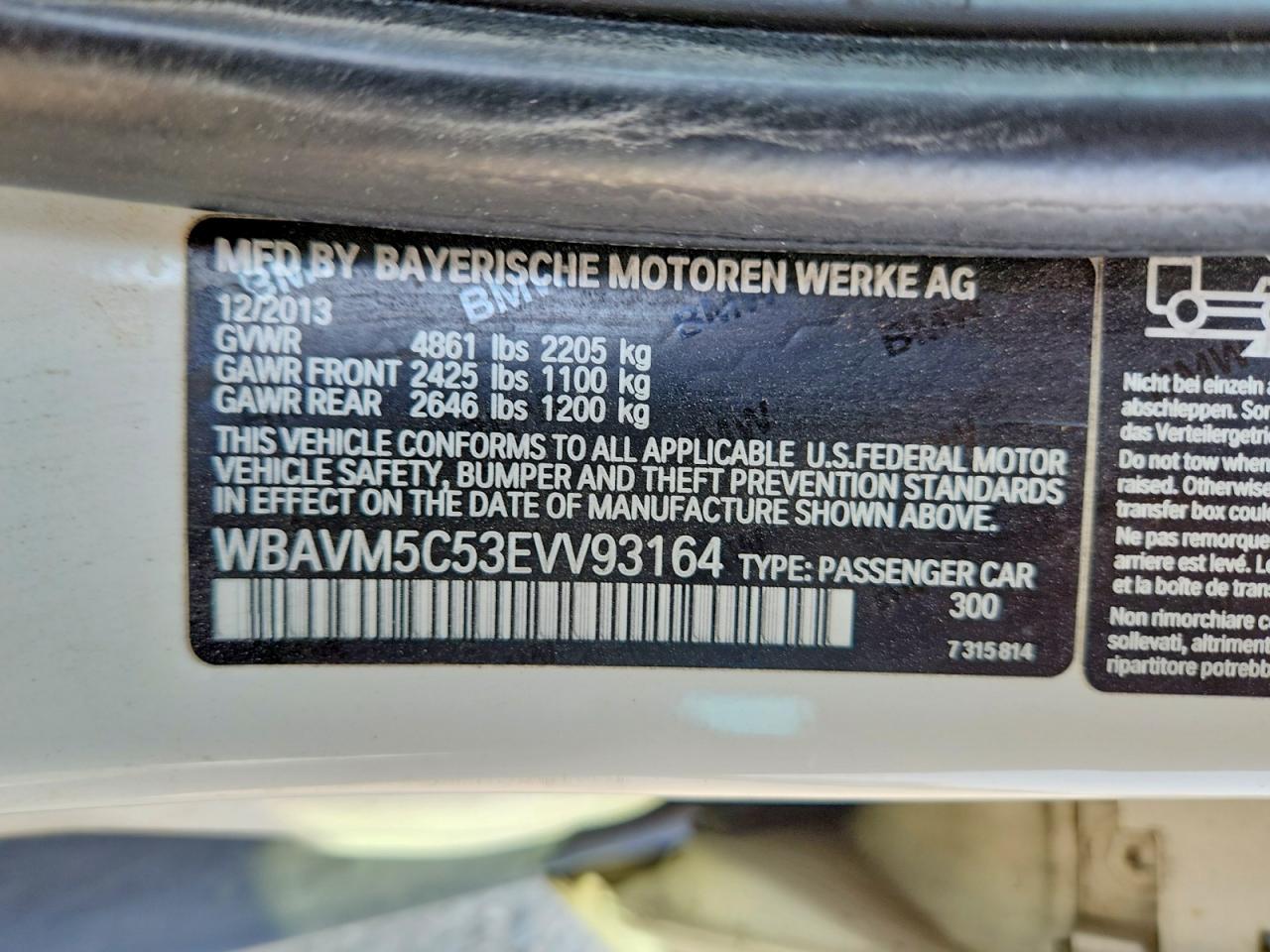 2014 Bmw X1 Xdrive35i White vin: WBAVM5C53EVV93164