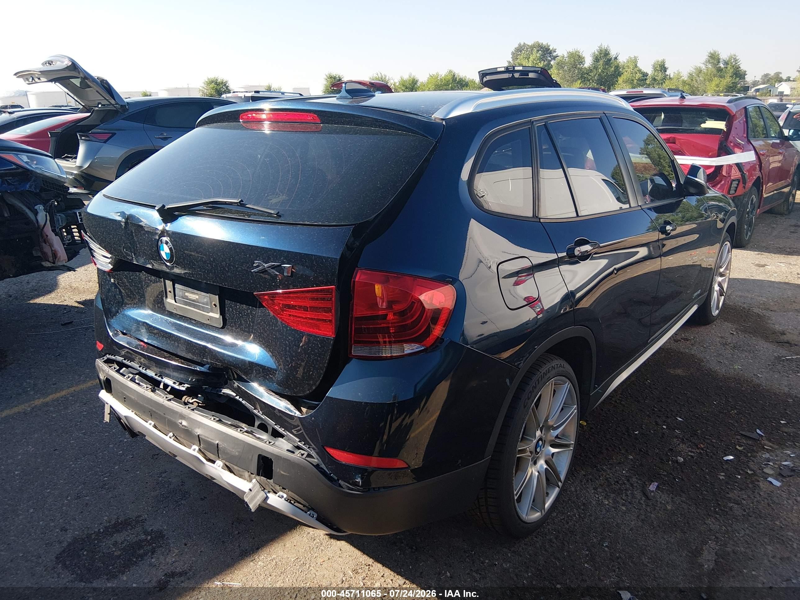 2013 Bmw X1 Xdrive35i Blue vin: WBAVM5C54DVV90336