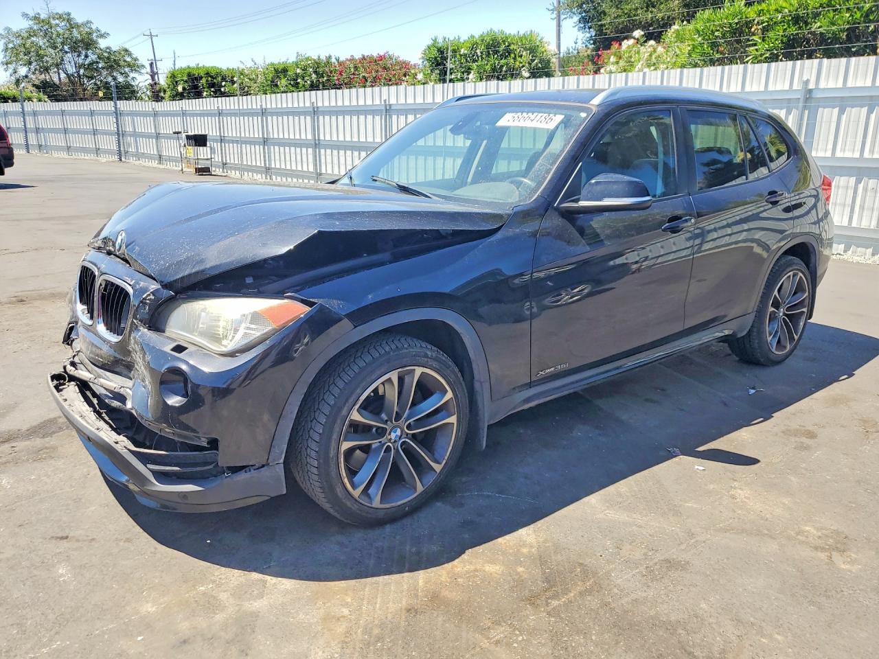 2015 Bmw X1 Xdrive35i Black vin: WBAVM5C54FVV94762