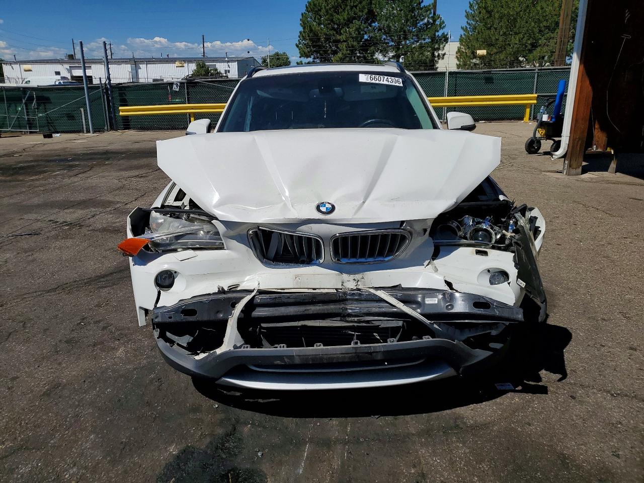 2013 Bmw X1 Xdrive35i White vin: WBAVM5C55DVV89051