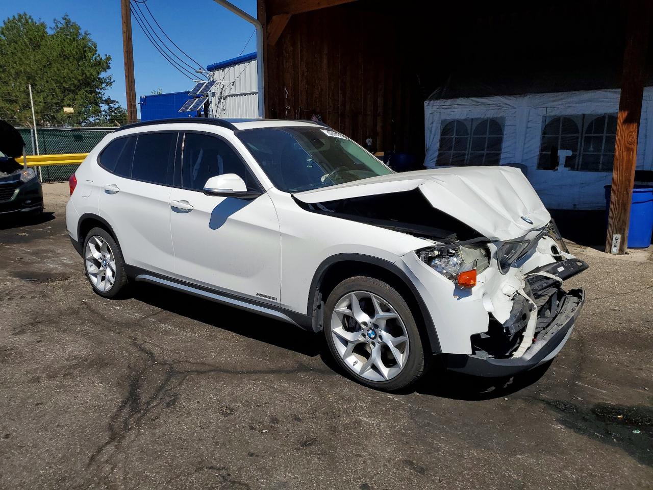 2013 Bmw X1 Xdrive35i White vin: WBAVM5C55DVV89051