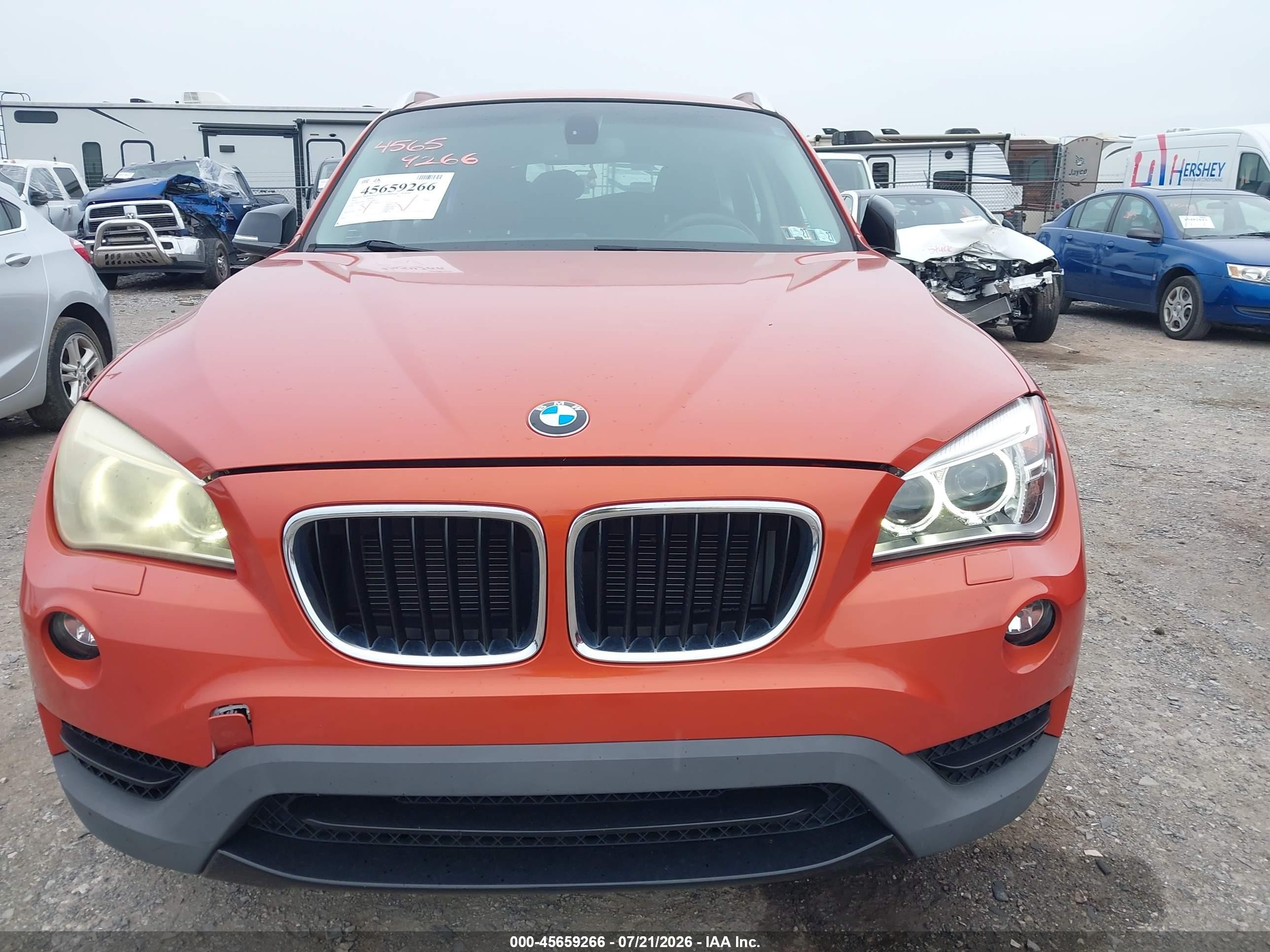 2013 Bmw X1 Xdrive35i Orange vin: WBAVM5C55DVV90815