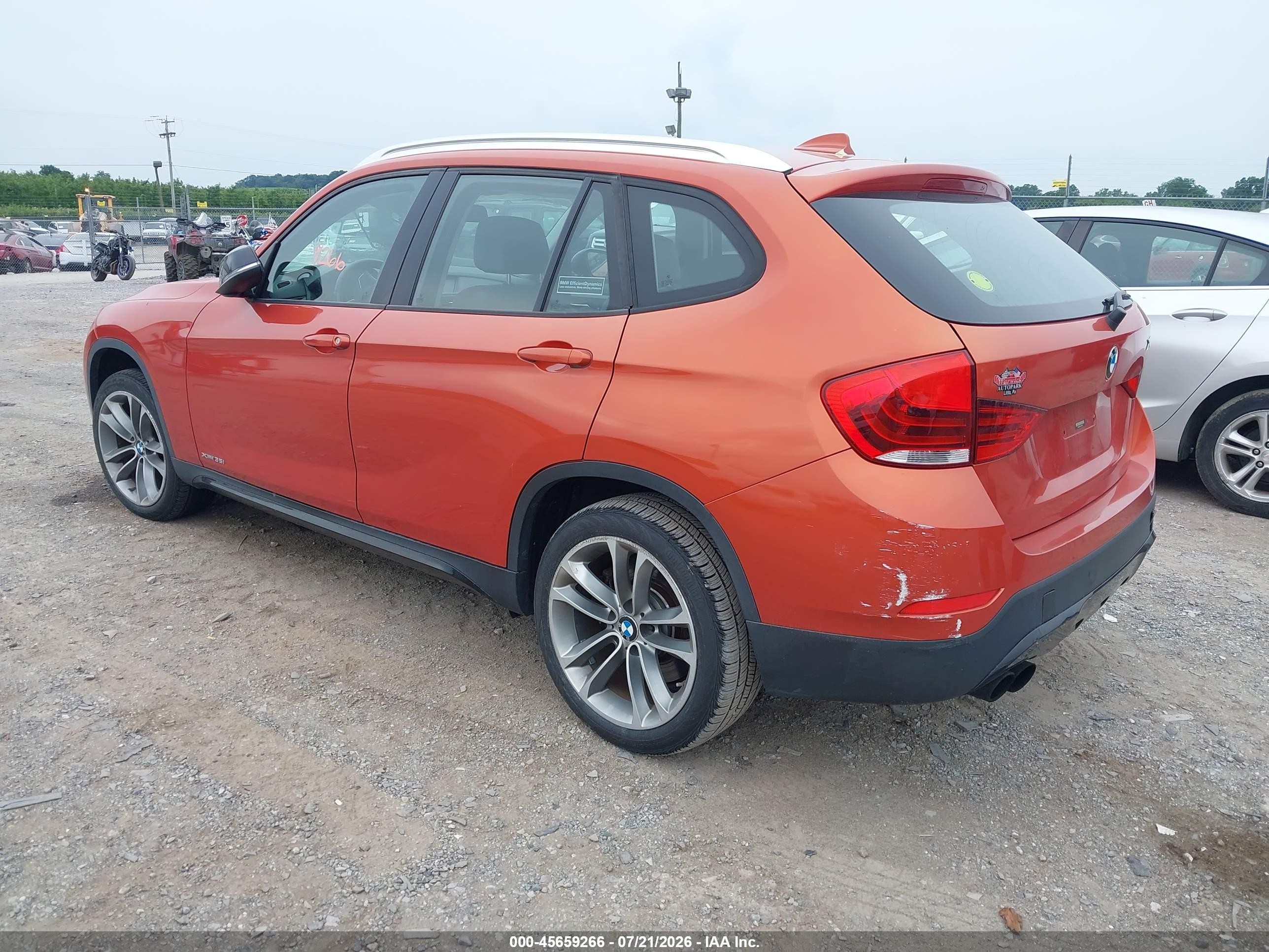 2013 Bmw X1 Xdrive35i Orange vin: WBAVM5C55DVV90815