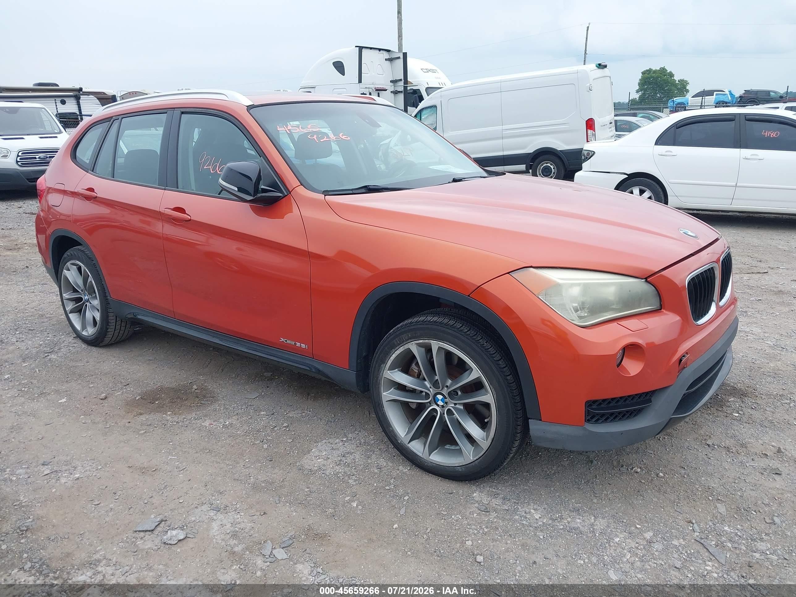 2013 Bmw X1 Xdrive35i Orange vin: WBAVM5C55DVV90815