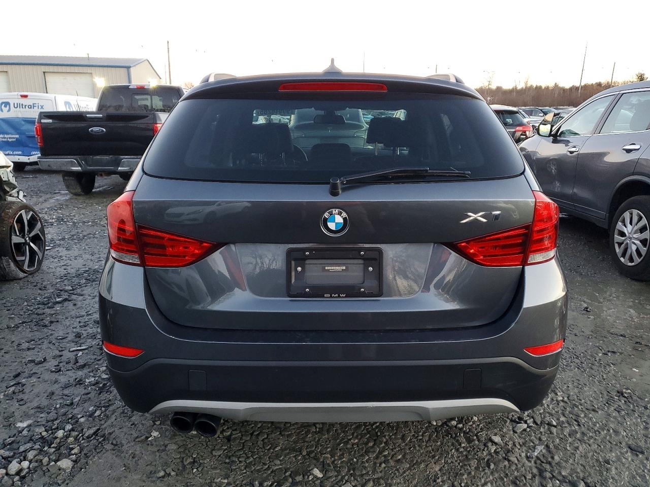 2014 Bmw X1 Xdrive35i Gray vin: WBAVM5C57EVV91353