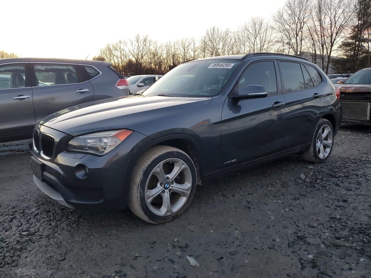 2014 Bmw X1 Xdrive35i Gray vin: WBAVM5C57EVV91353