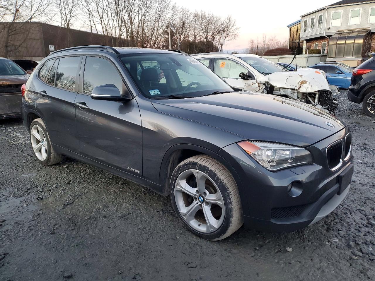 2014 Bmw X1 Xdrive35i Gray vin: WBAVM5C57EVV91353
