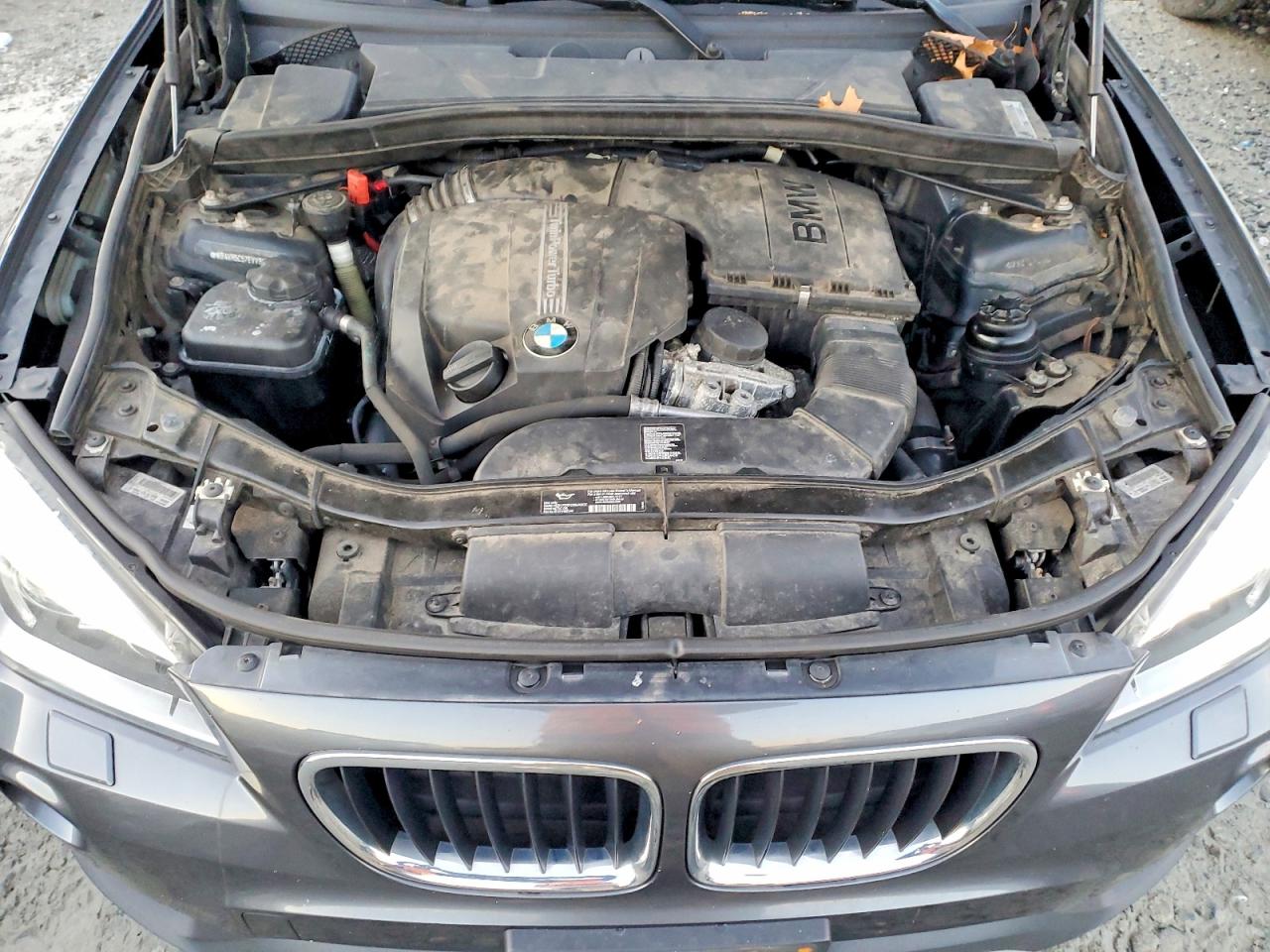 2014 Bmw X1 Xdrive35i Gray vin: WBAVM5C57EVV91353