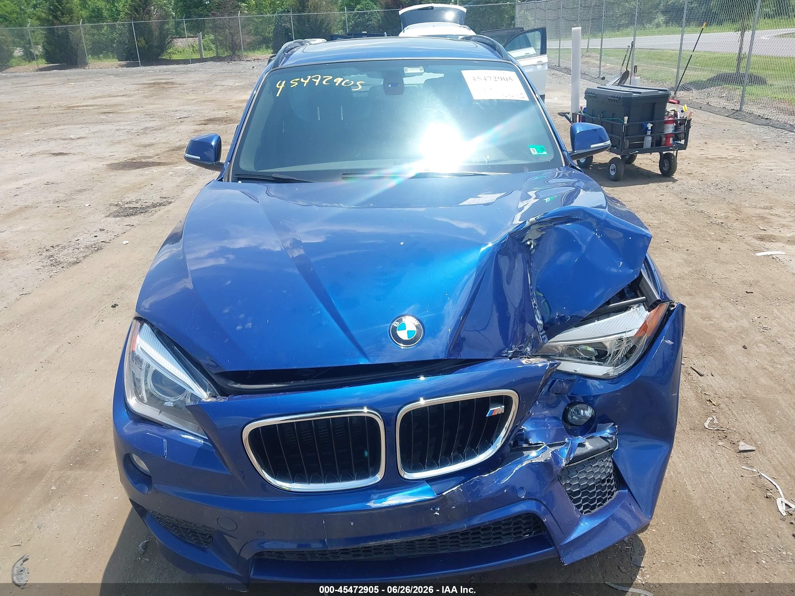 2014 Bmw X1 Xdrive35i Синий vin: WBAVM5C57EVV93068