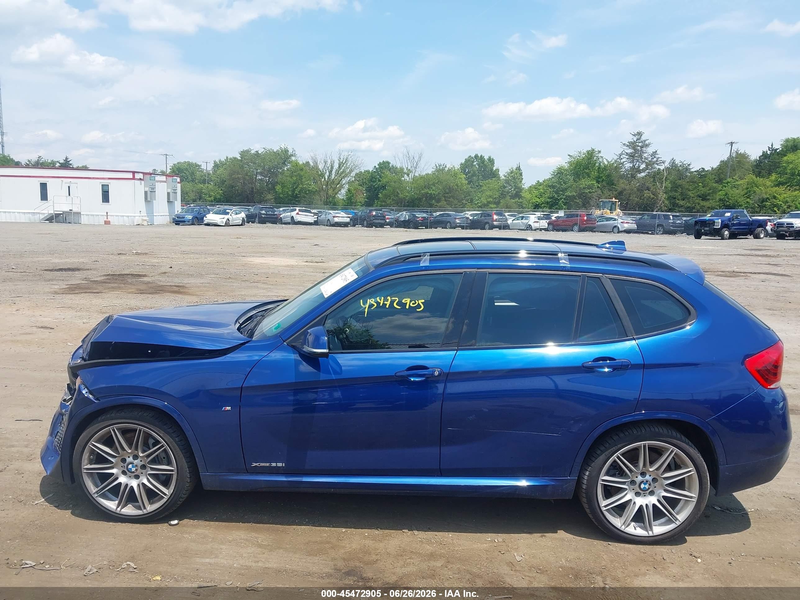 2014 Bmw X1 Xdrive35i Синий vin: WBAVM5C57EVV93068