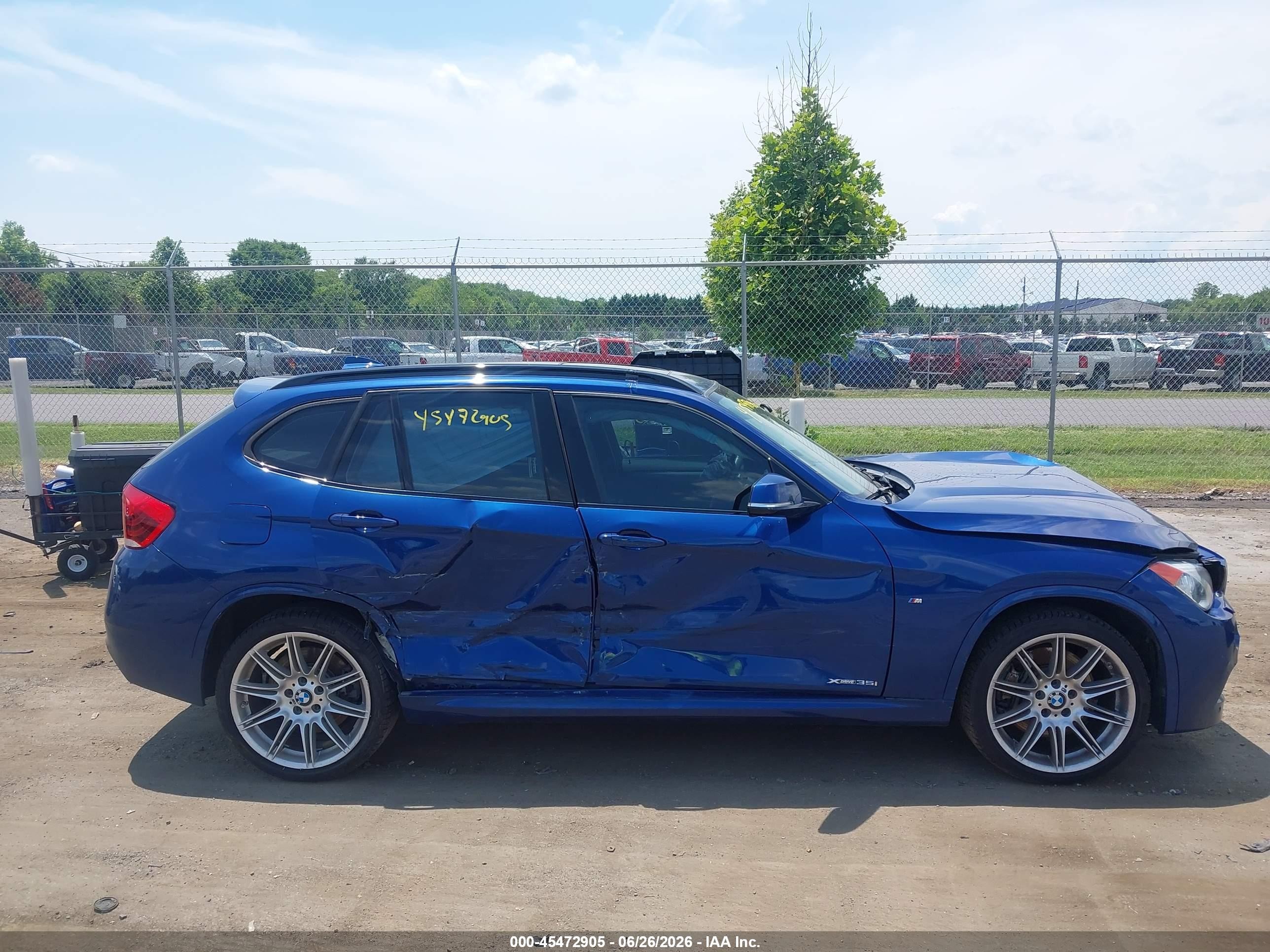 2014 Bmw X1 Xdrive35i Синий vin: WBAVM5C57EVV93068