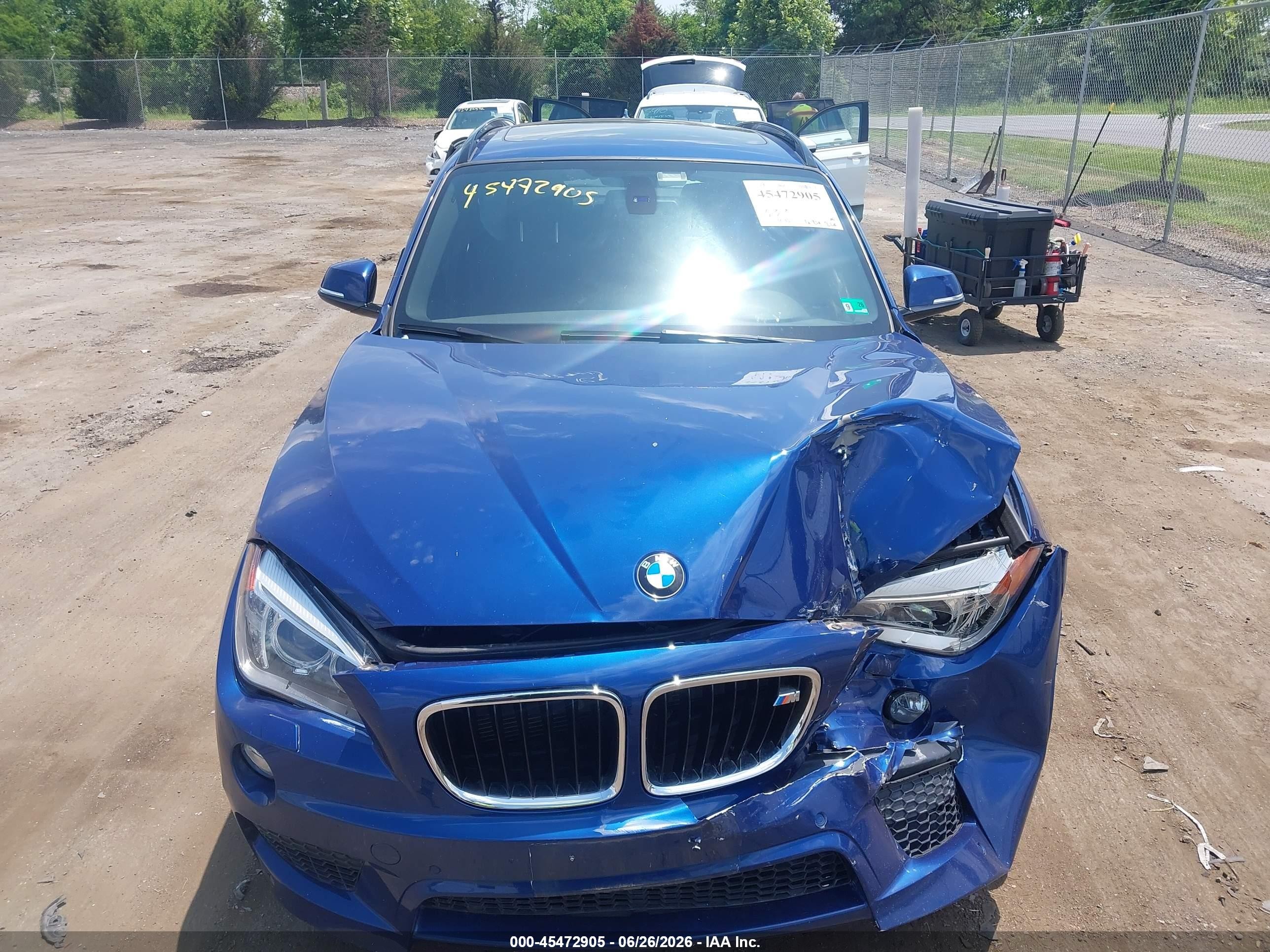 2014 Bmw X1 Xdrive35i Синий vin: WBAVM5C57EVV93068