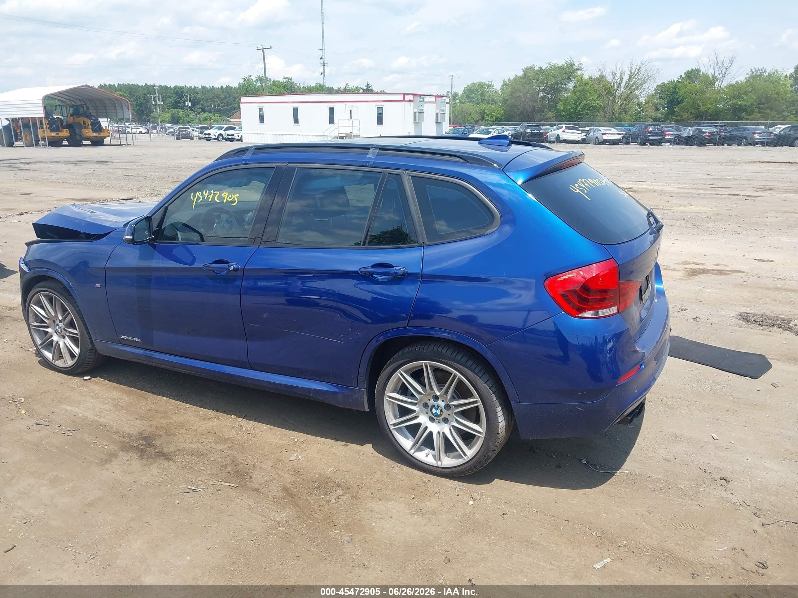 2014 Bmw X1 Xdrive35i Синий vin: WBAVM5C57EVV93068