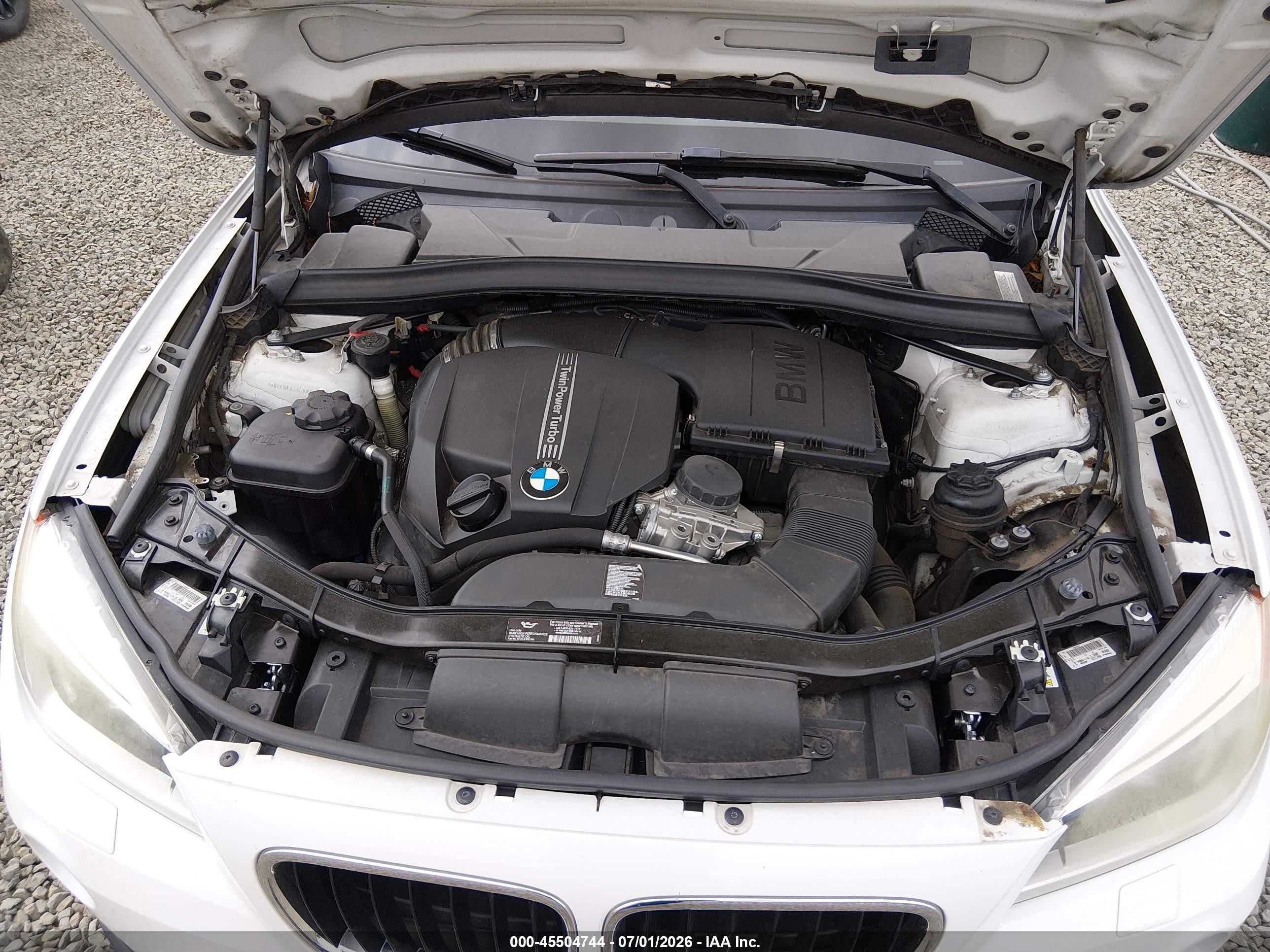 2013 Bmw X1 Xdrive35i Белый vin: WBAVM5C58DVV90808