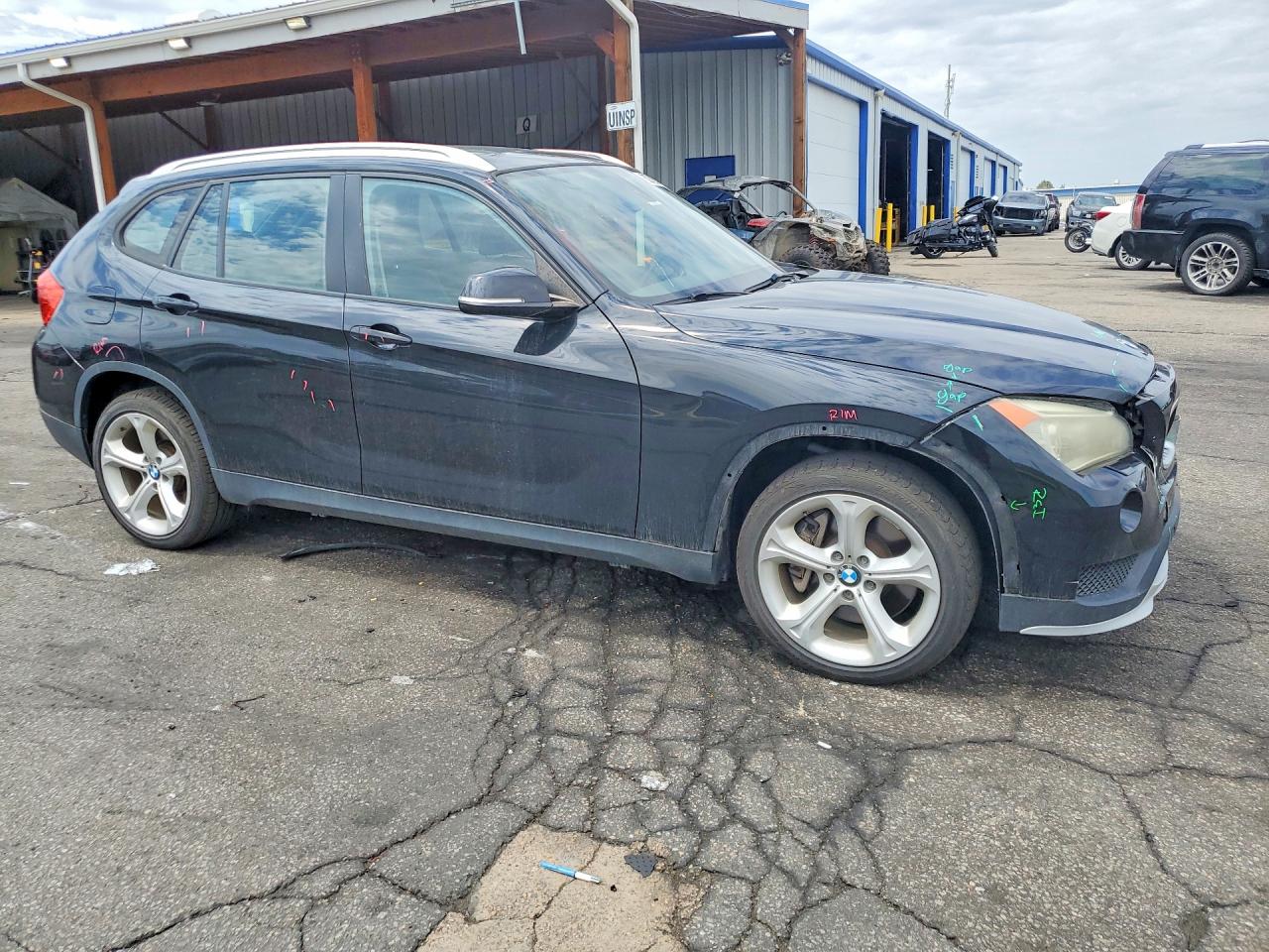 2015 Bmw X1 Xdrive35i Black vin: WBAVM5C58FVV93629