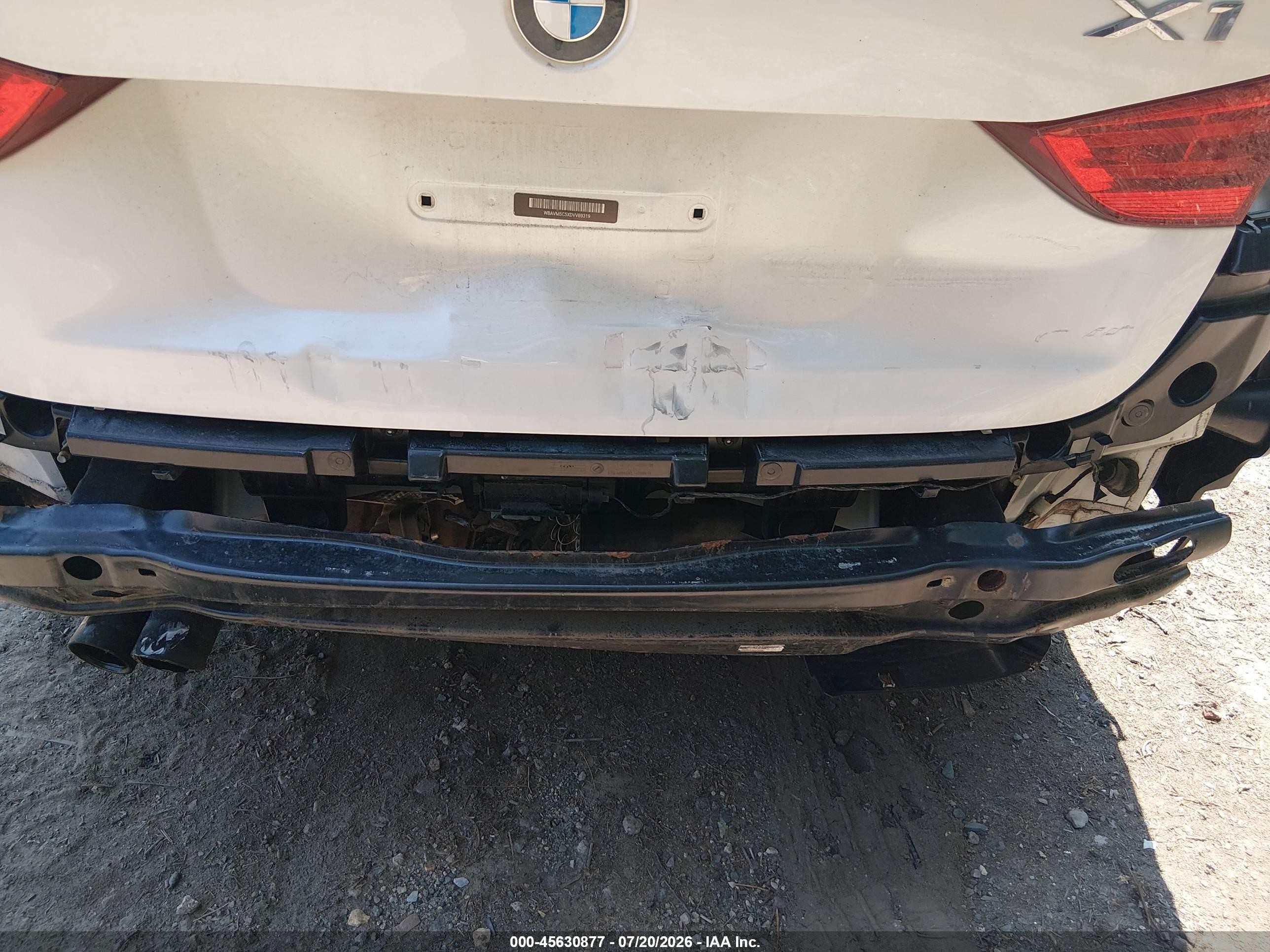2013 Bmw X1 Xdrive35i White vin: WBAVM5C5XDVV89319