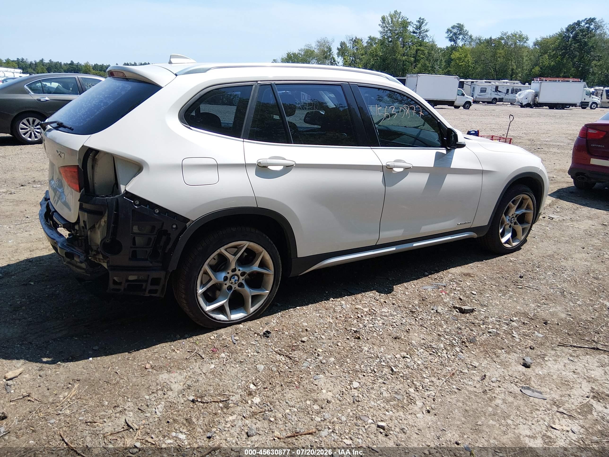 2013 Bmw X1 Xdrive35i White vin: WBAVM5C5XDVV89319