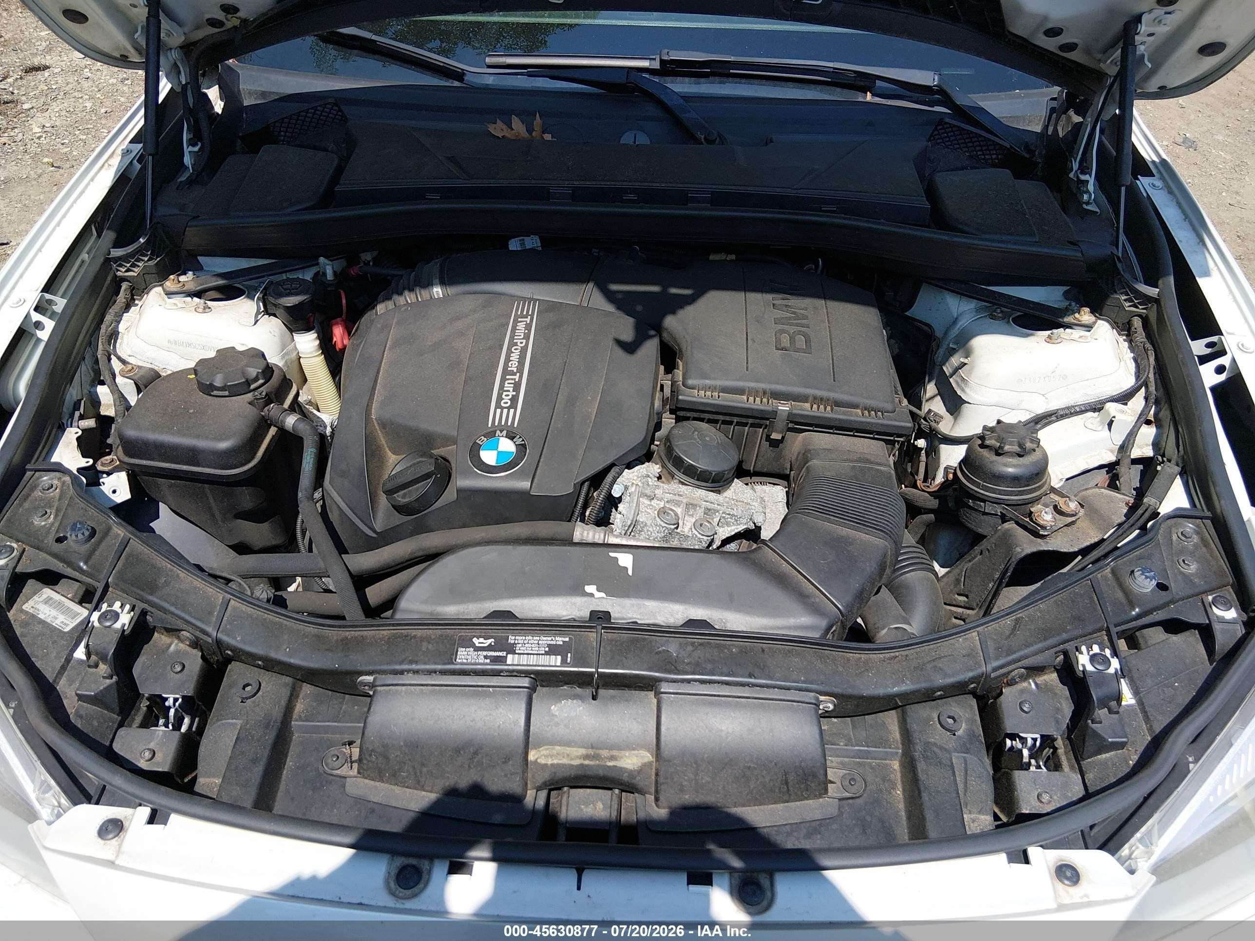 2013 Bmw X1 Xdrive35i White vin: WBAVM5C5XDVV89319