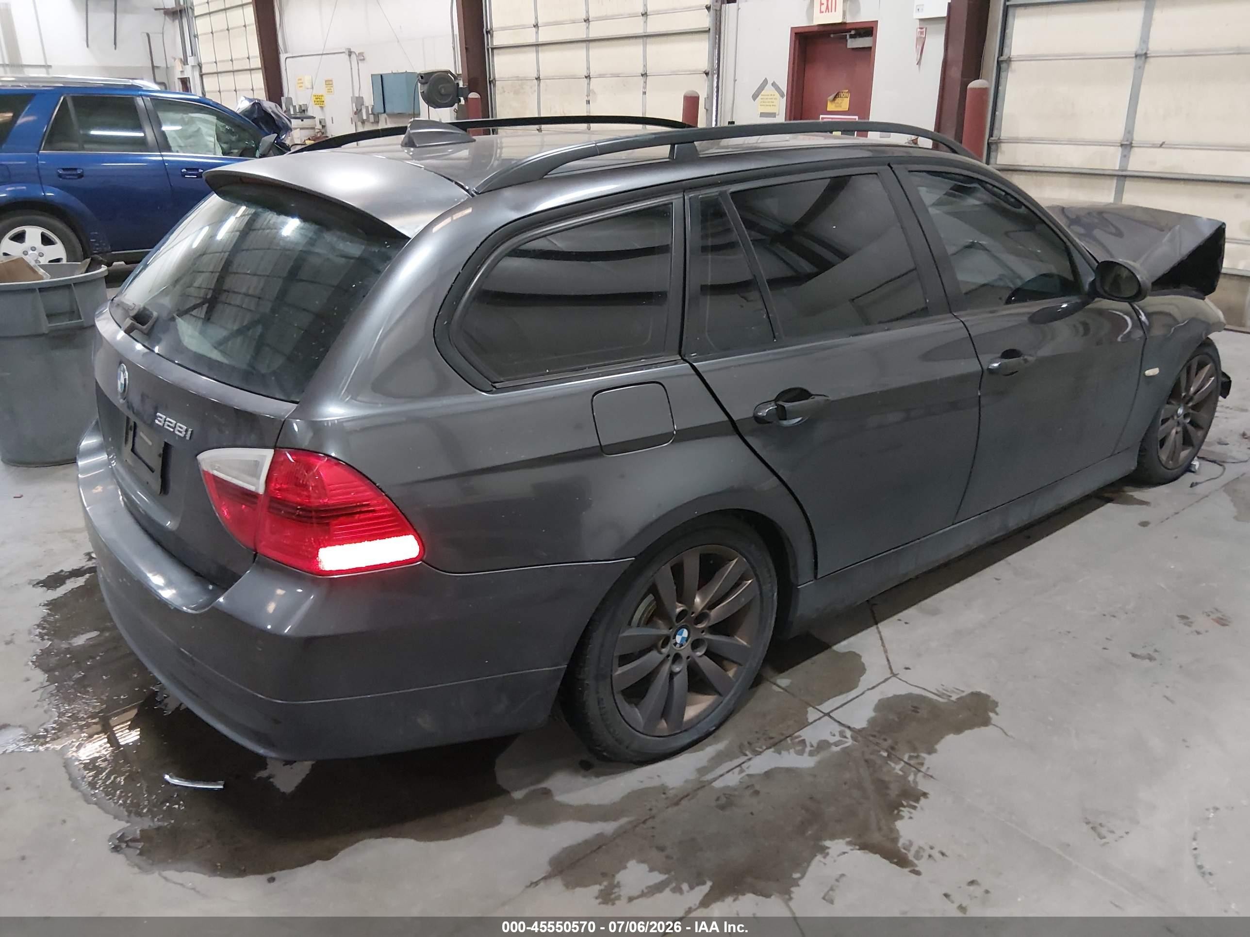 2007 Bmw 328i   Gray vin: WBAVS13527FX15928