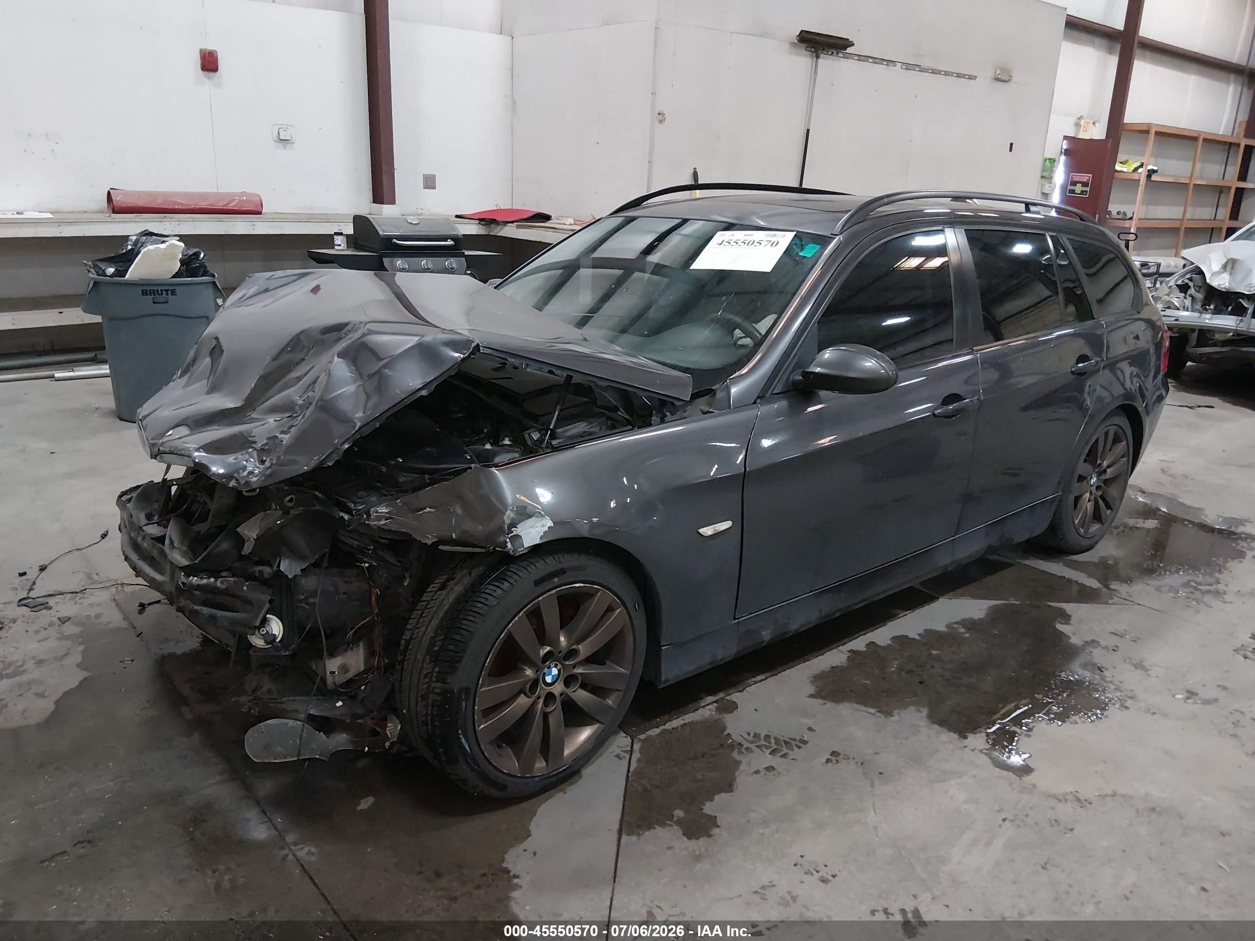 2007 Bmw 328i   Gray vin: WBAVS13527FX15928
