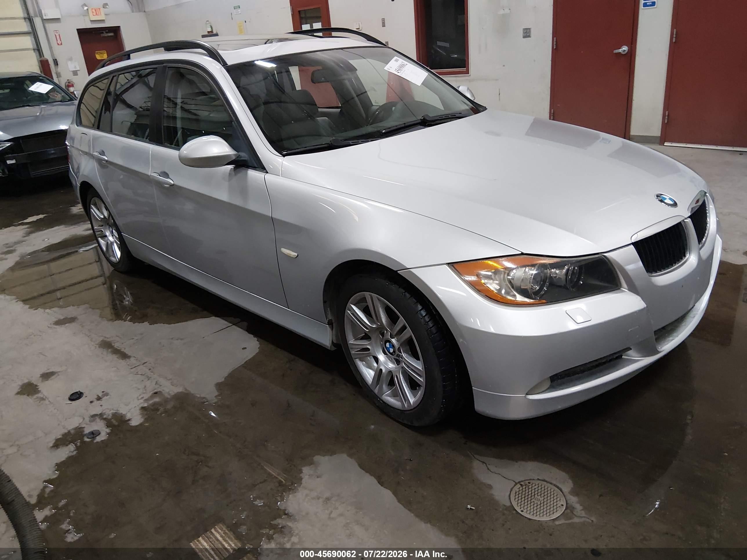 2007 Bmw 328xi Серебряный vin: WBAVT73517FZ36050