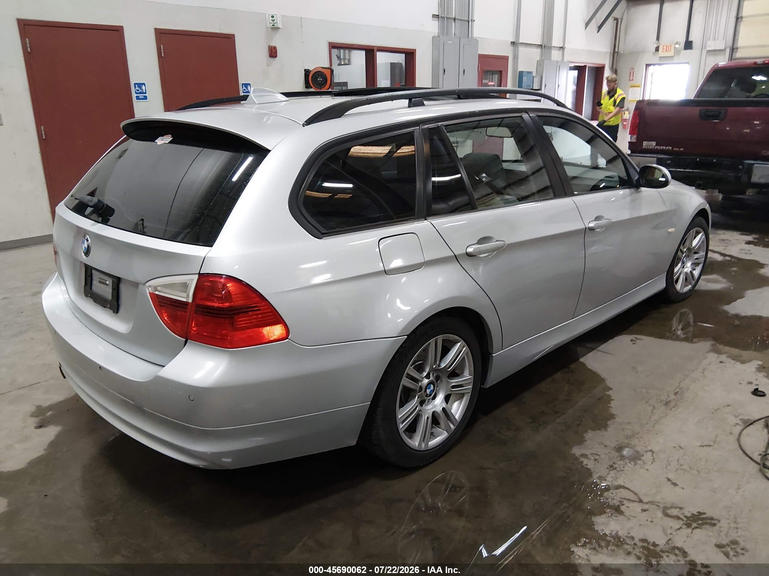 2007 Bmw 328xi Silver vin: WBAVT73517FZ36050
