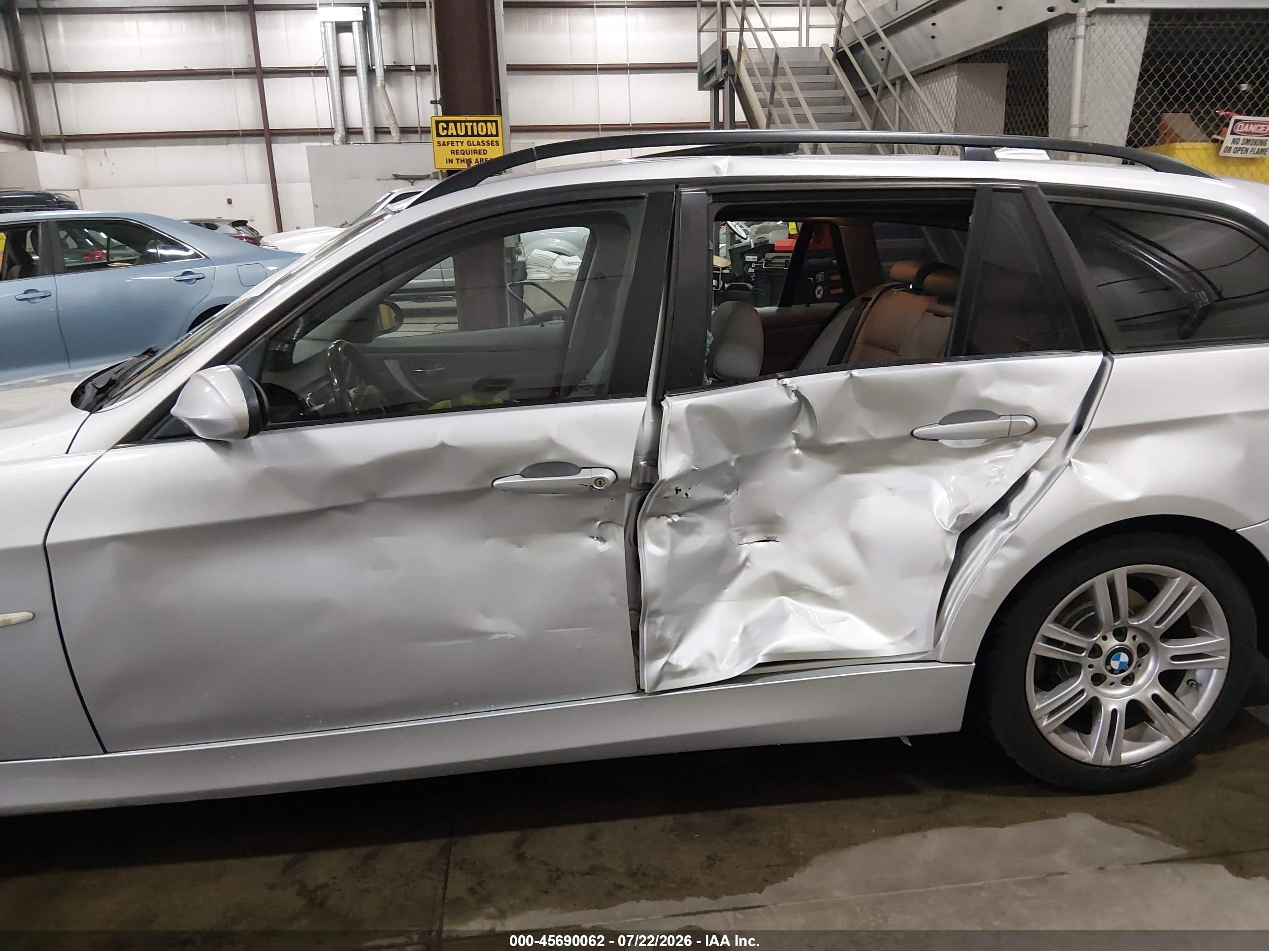 2007 Bmw 328xi Silver vin: WBAVT73517FZ36050