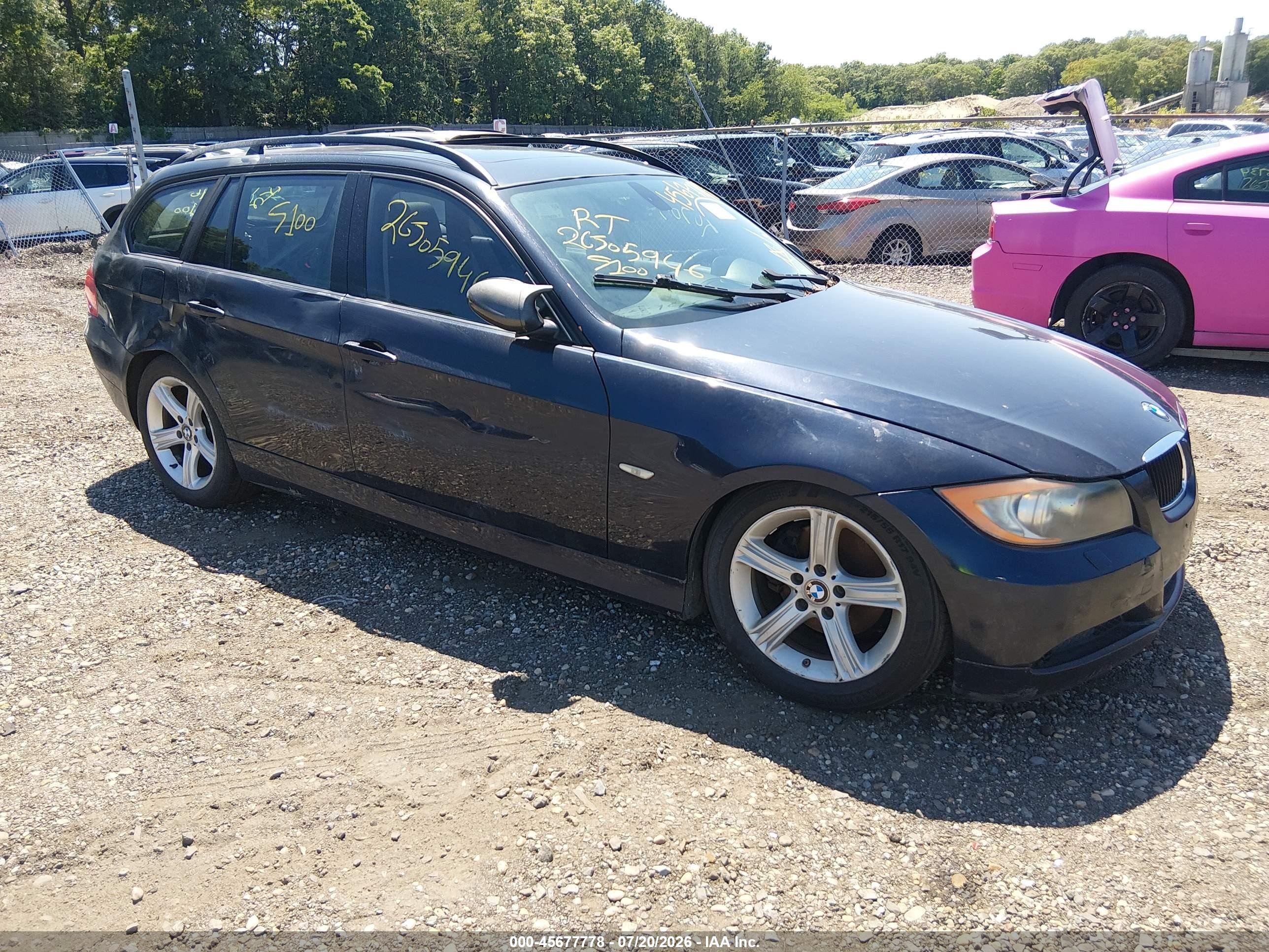 2008 Bmw 328xi   Blue vin: WBAVT73568FZ37969