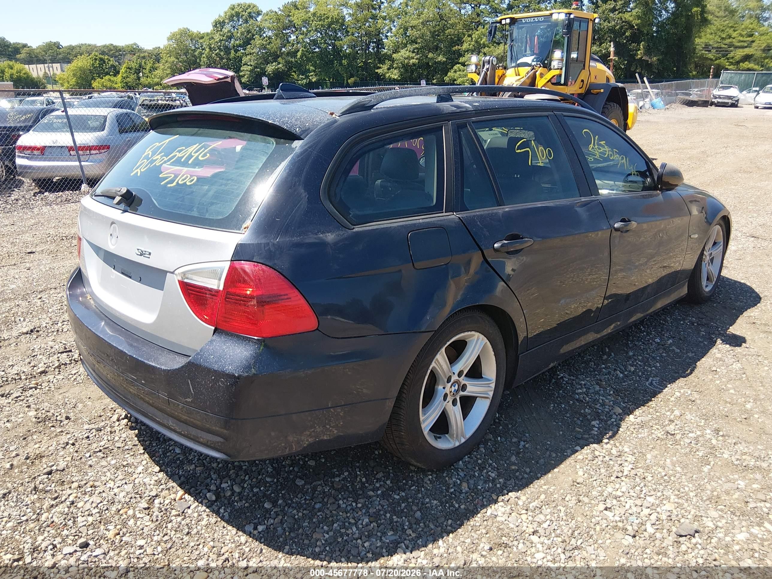 2008 Bmw 328xi   Blue vin: WBAVT73568FZ37969