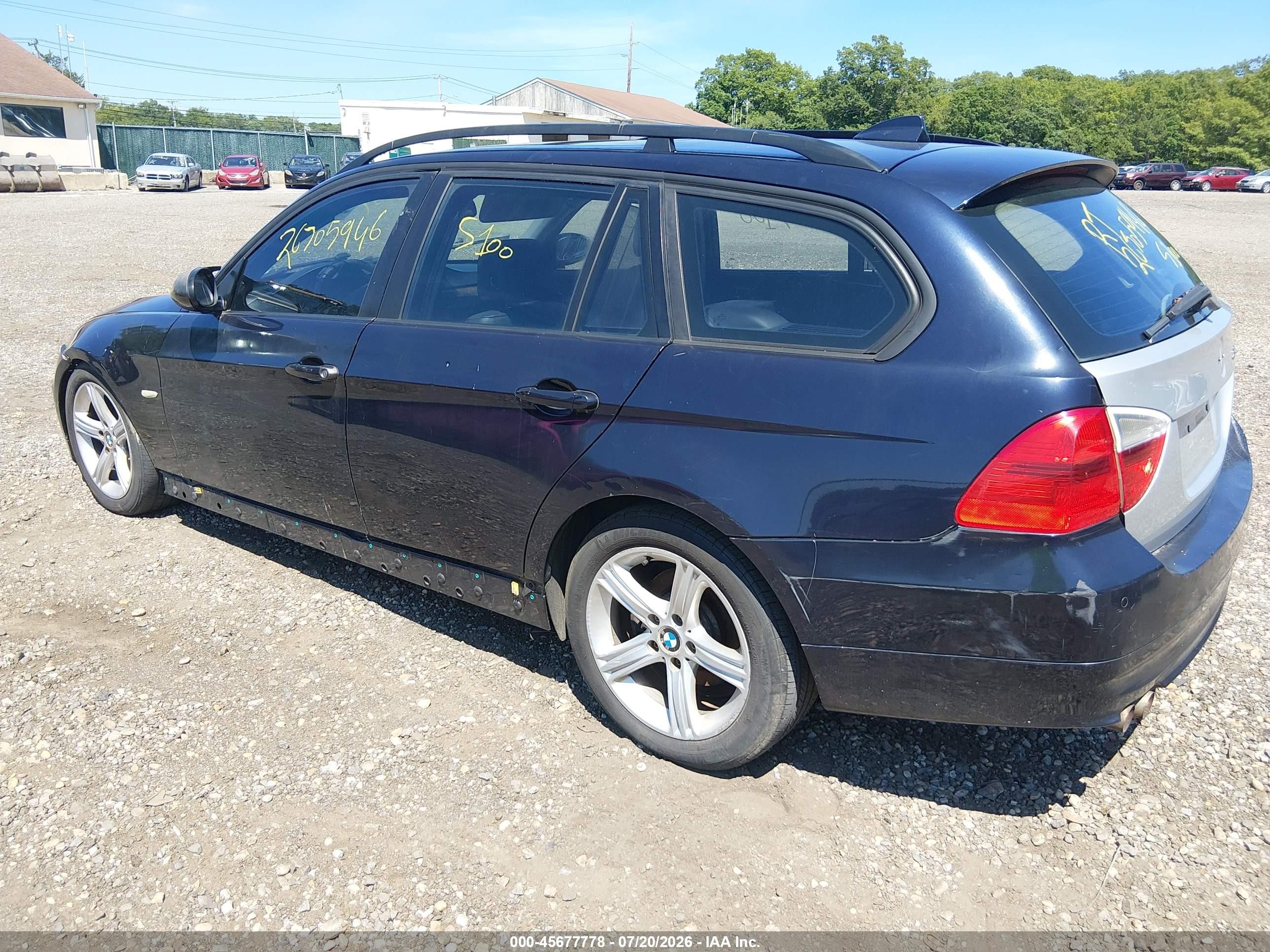 2008 Bmw 328xi   Blue vin: WBAVT73568FZ37969