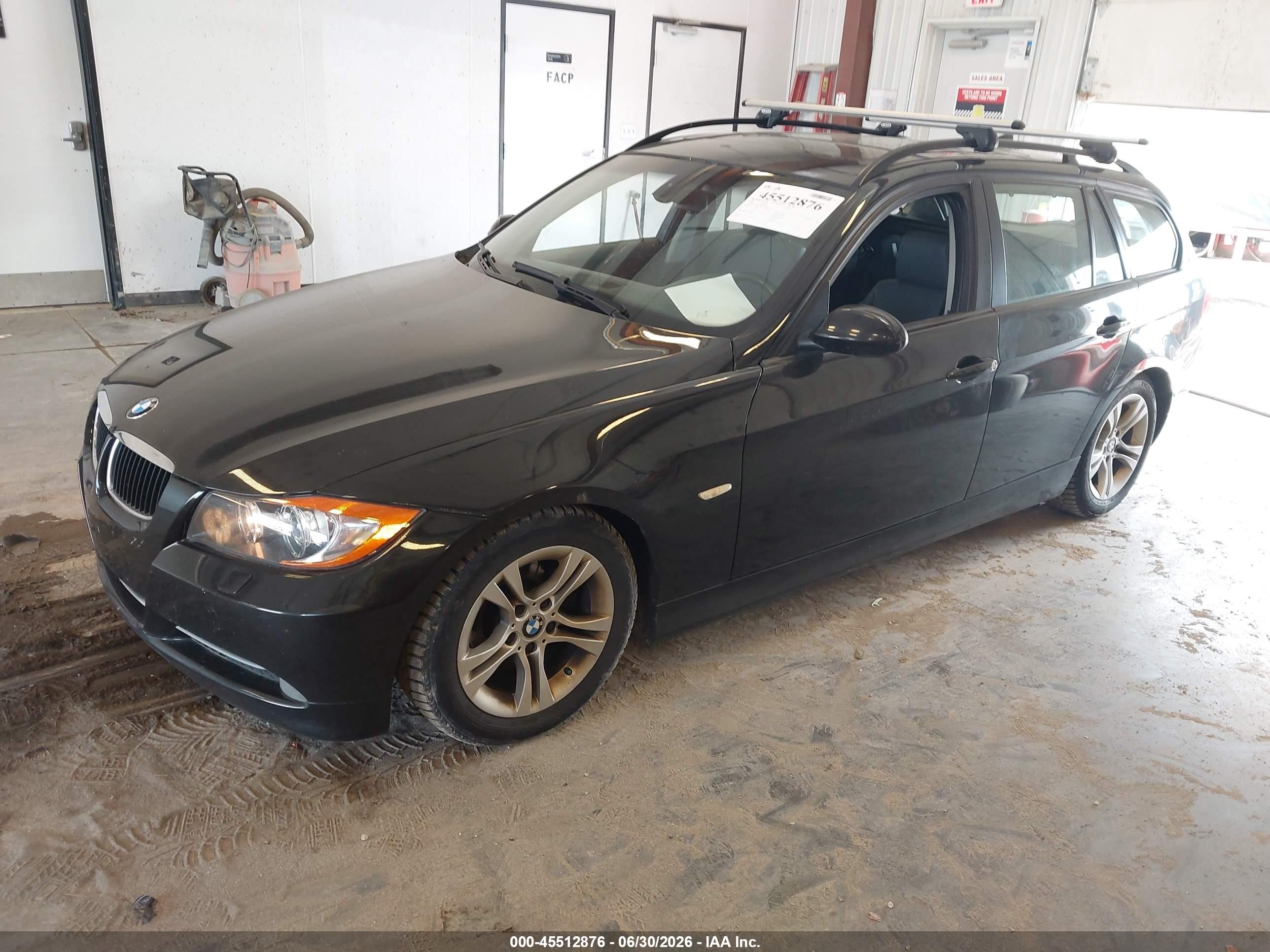 2008 Bmw 328xi   Черный vin: WBAVT73578FZ37480