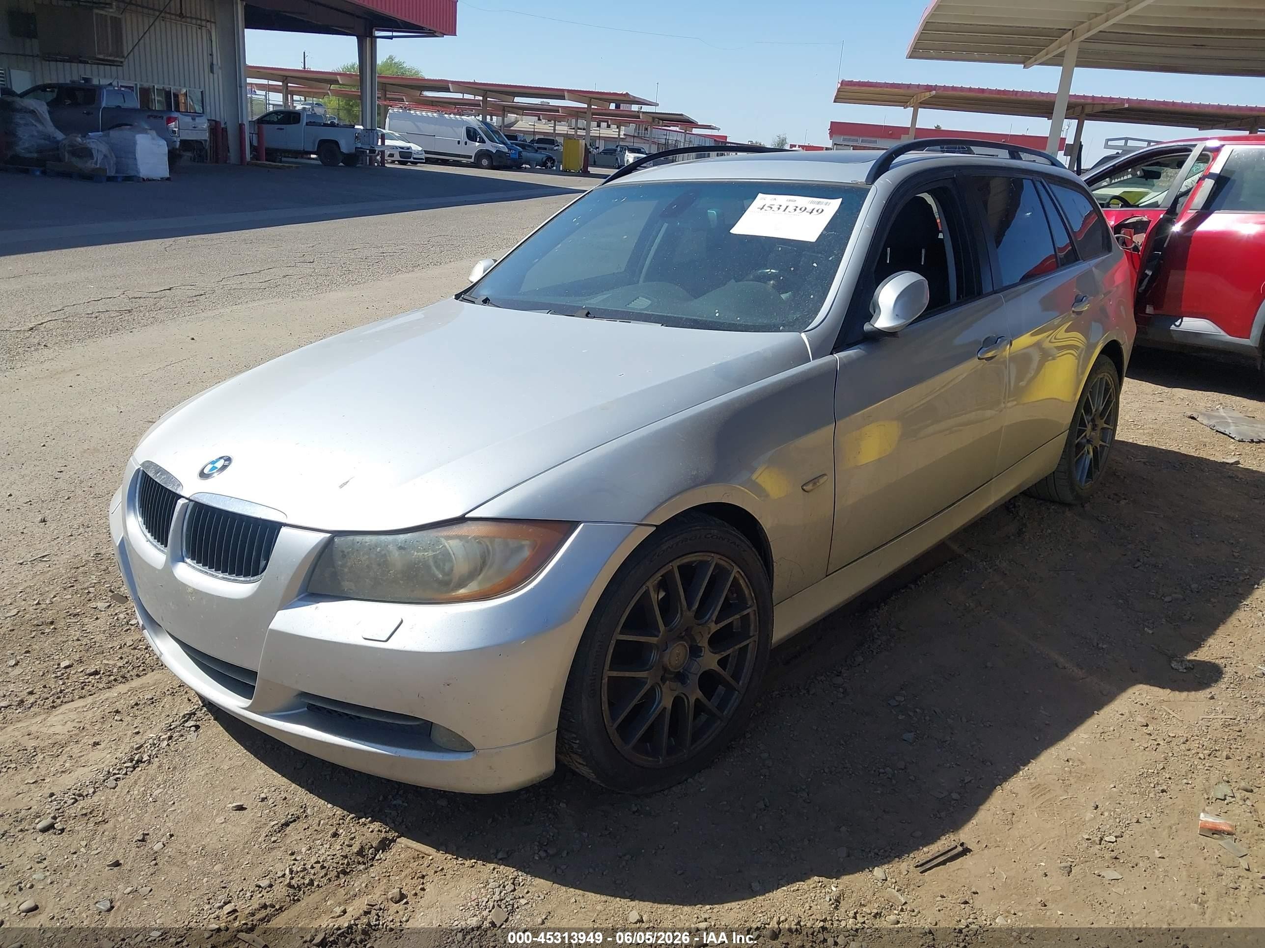 2008 Bmw 328xi   Silver vin: WBAVT735X8FZ38140