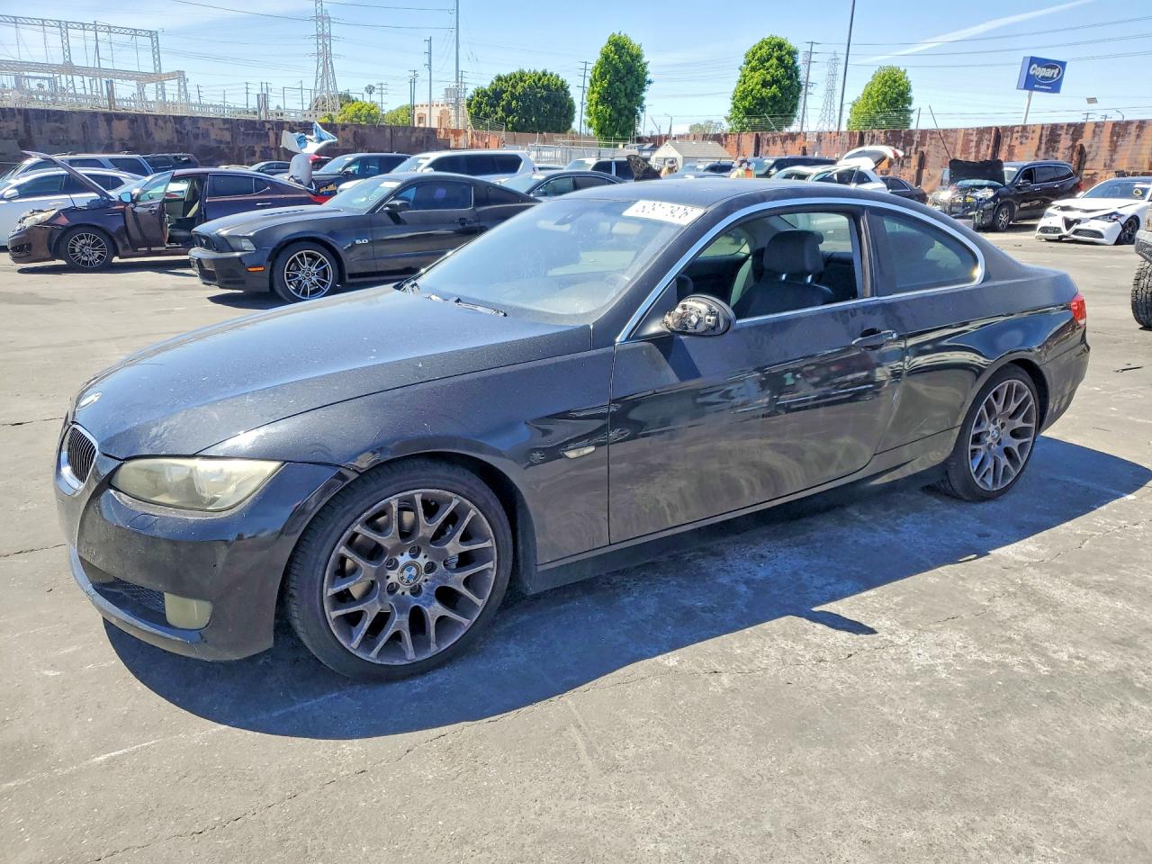 2007 Bmw 328 I Черный vin: WBAWB33507PV74240