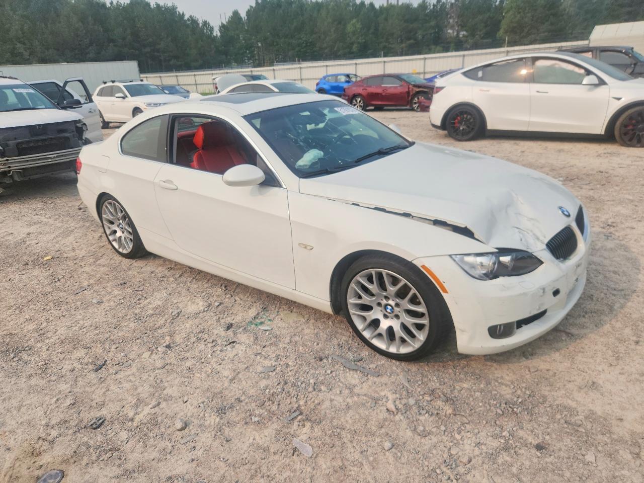 2007 Bmw 328 I White vin: WBAWB33527PV74093