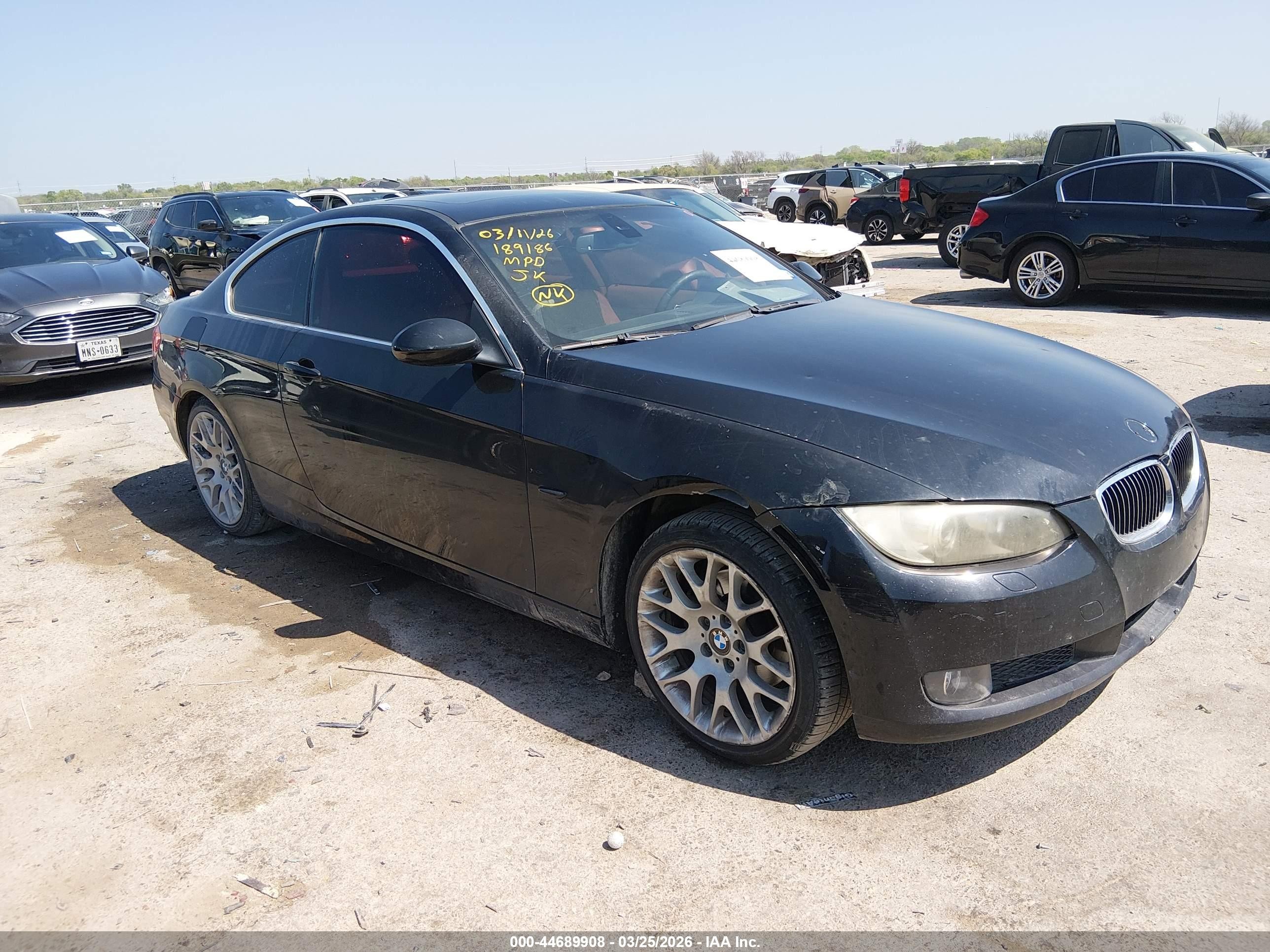 2008 Bmw 328i   Black vin: WBAWB33528P133100
