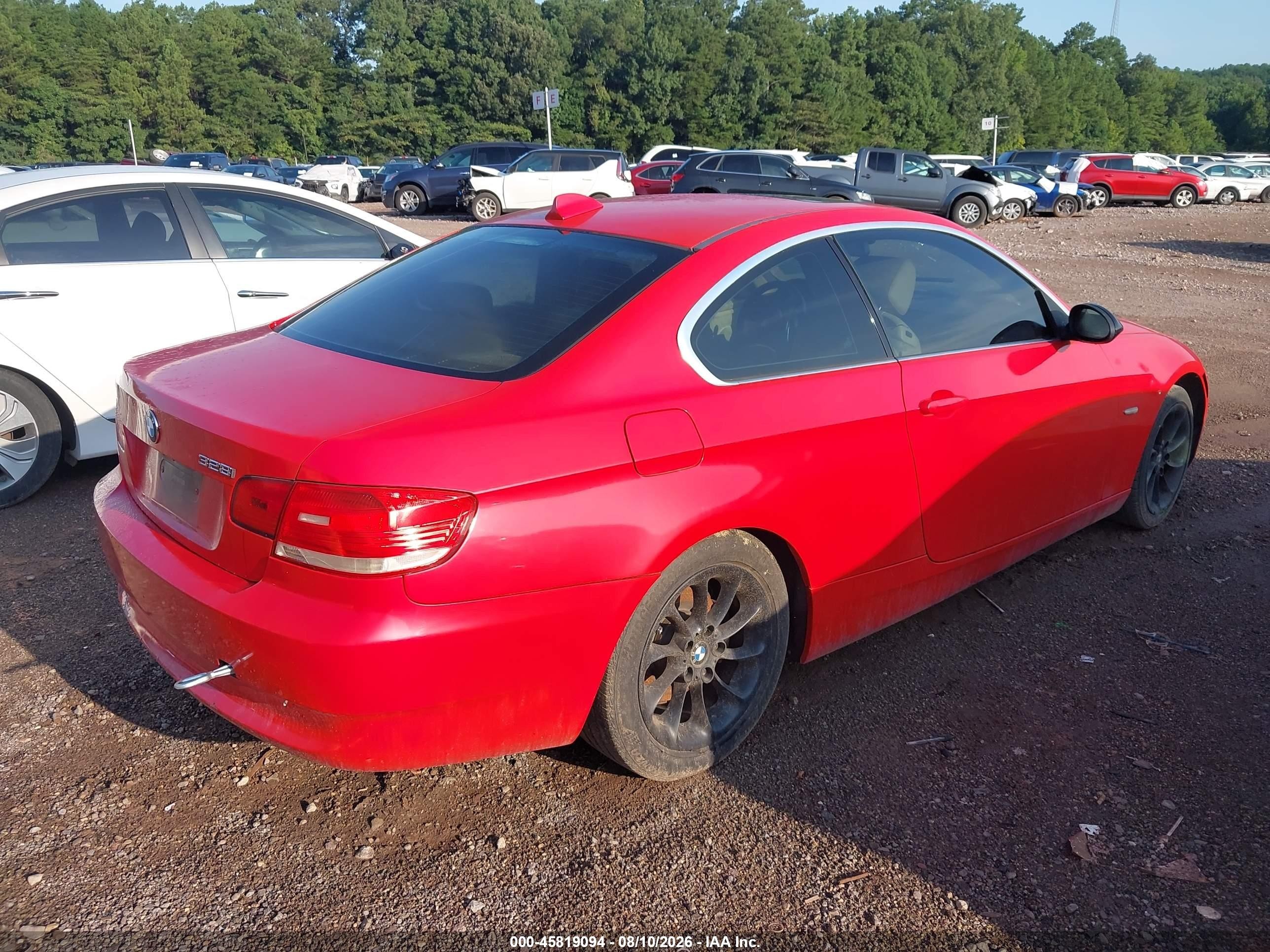 2007 Bmw 328i   Red vin: WBAWB33577PV70346