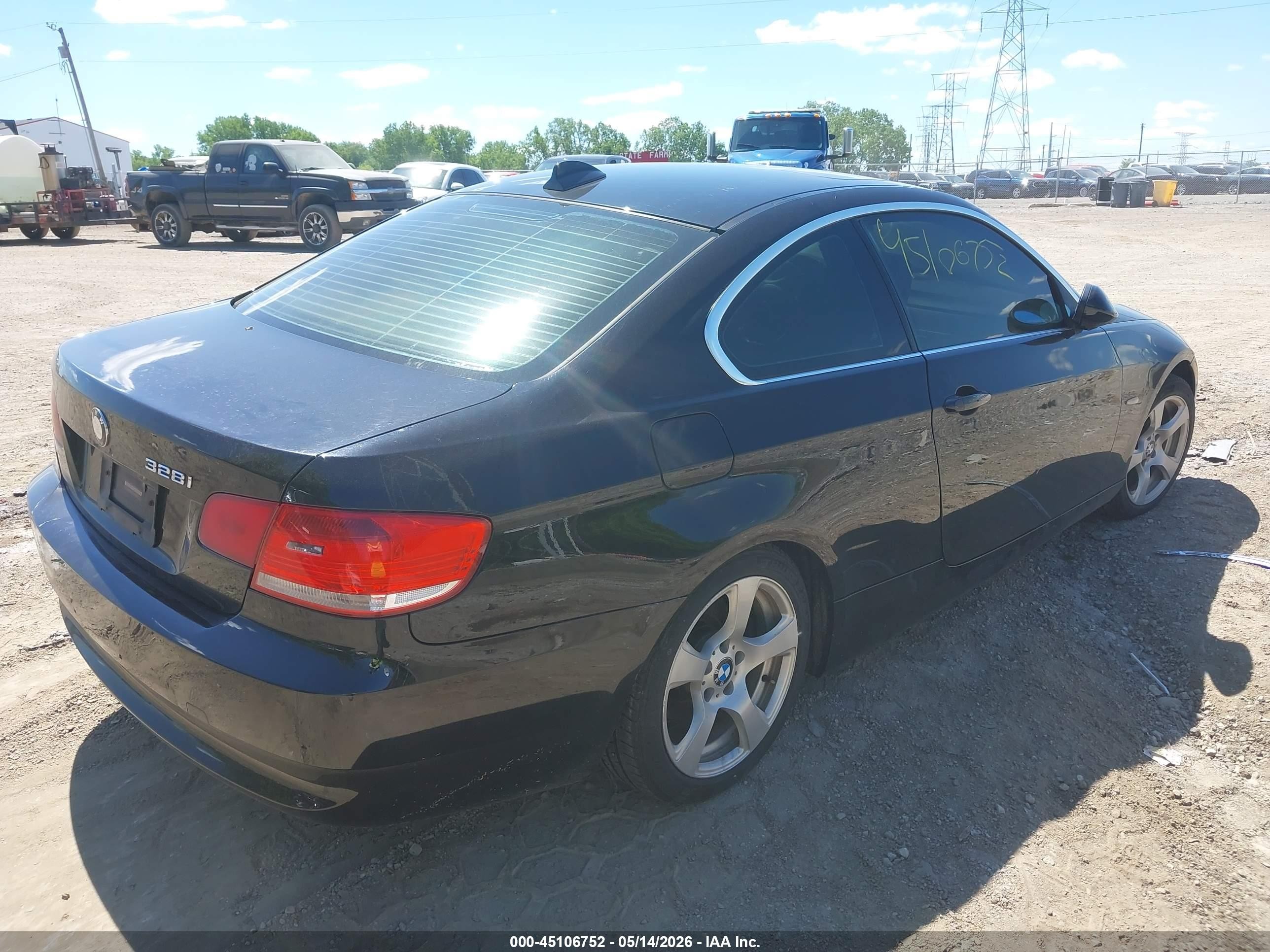 2009 Bmw 328i   Black vin: WBAWB33579P135894