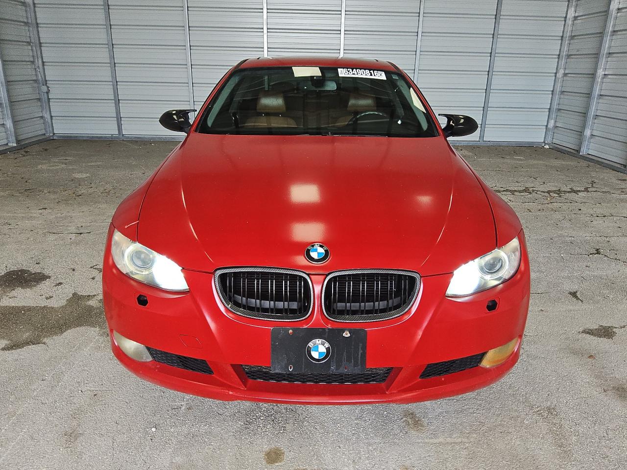 2009 Bmw 328 I Red vin: WBAWB33579P136611 Damage: Front Bumper/Cover, Previous Repair, Substandard Repair