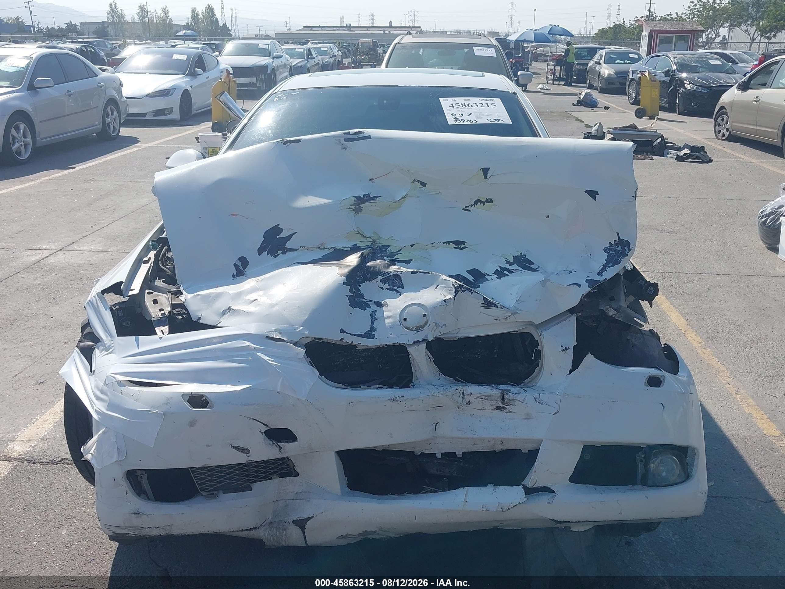 2008 Bmw 335i   White vin: WBAWB73528P039306
