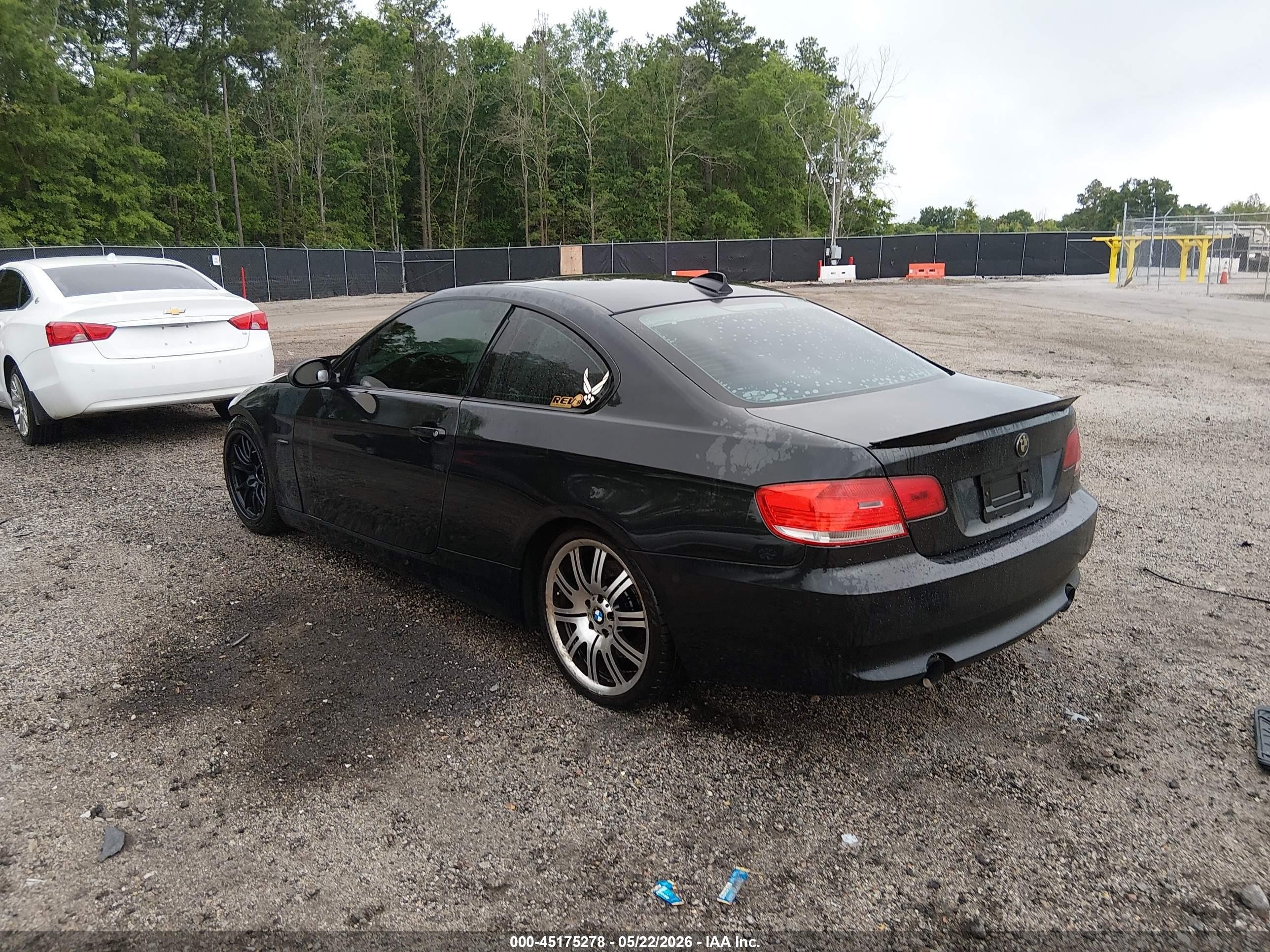 2007 Bmw 335i   Black vin: WBAWB73537PV80668