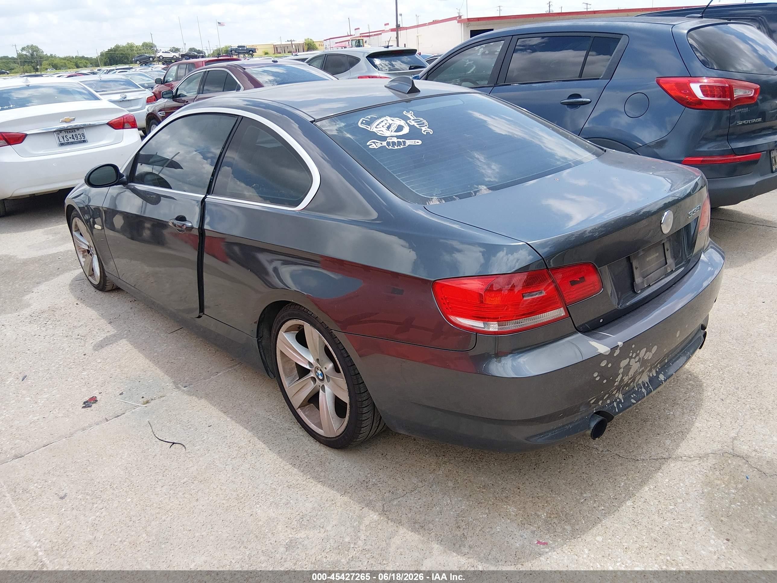2007 Bmw 335i   Gray vin: WBAWB73547P037328