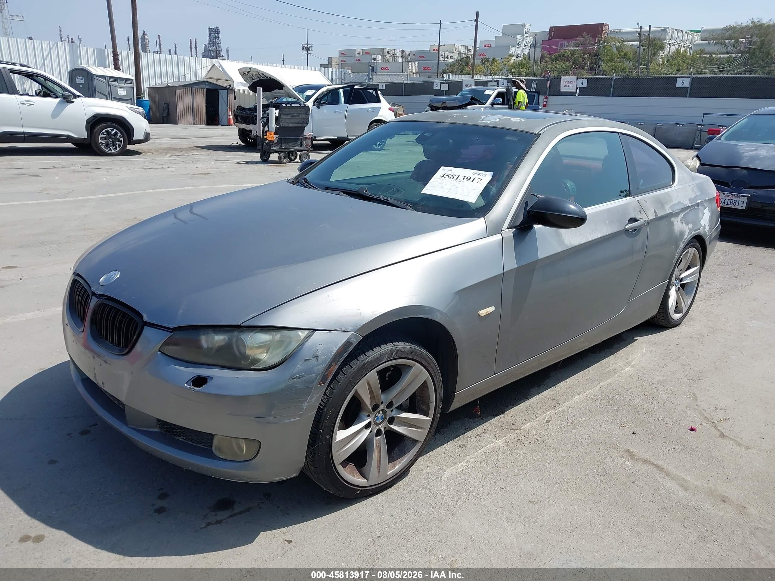 2007 Bmw 335i   Gray vin: WBAWB73547P037524